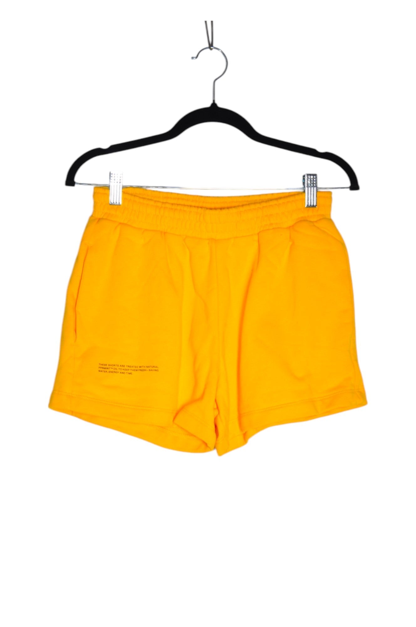 PANGAIA Women's Stylish Classic Regular-Fit Yellow Shorts - Size S