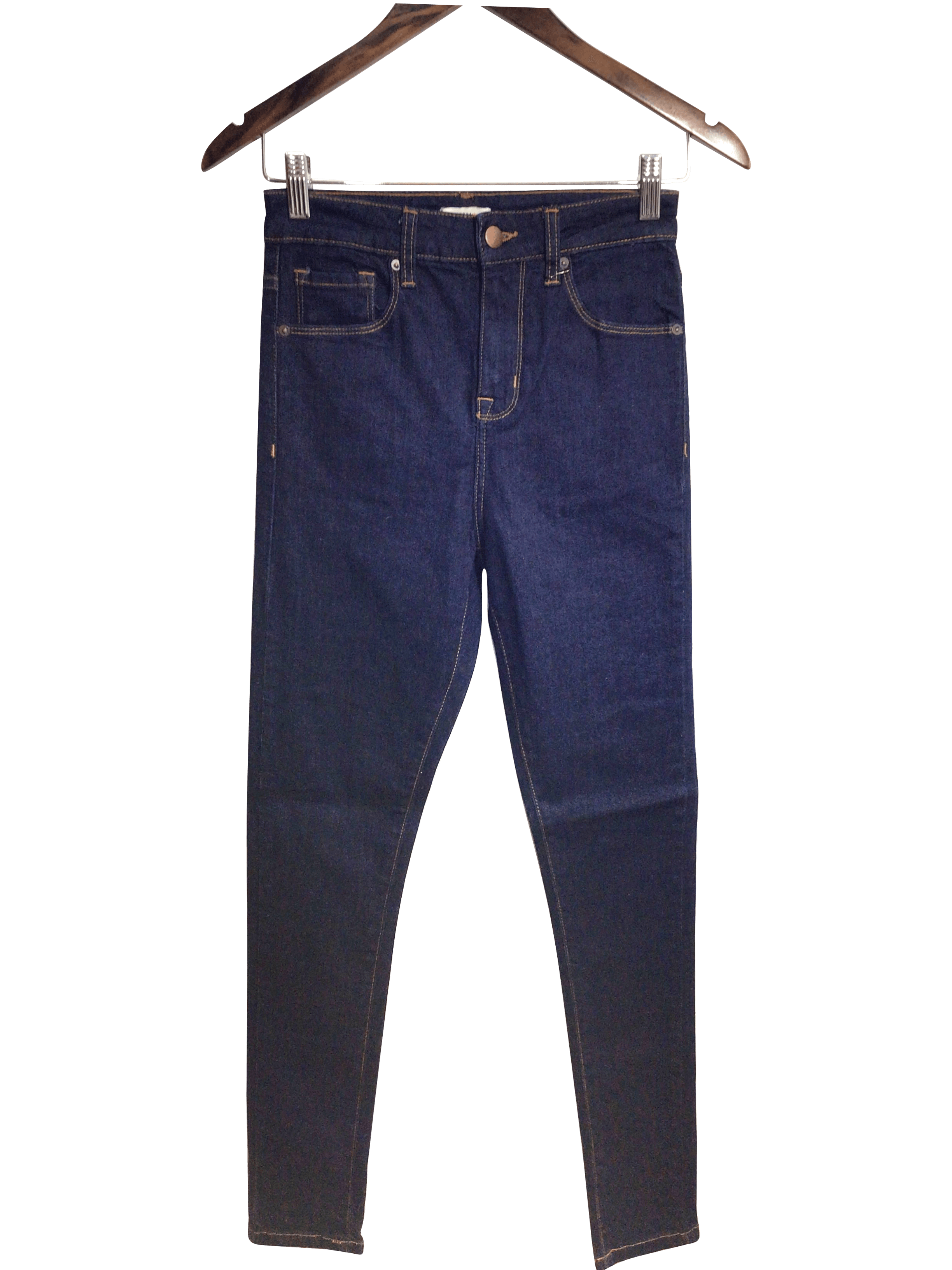FOREVER 21 Stylish Women's Blue Regular Fit Straight-Legged Jeans Size 25