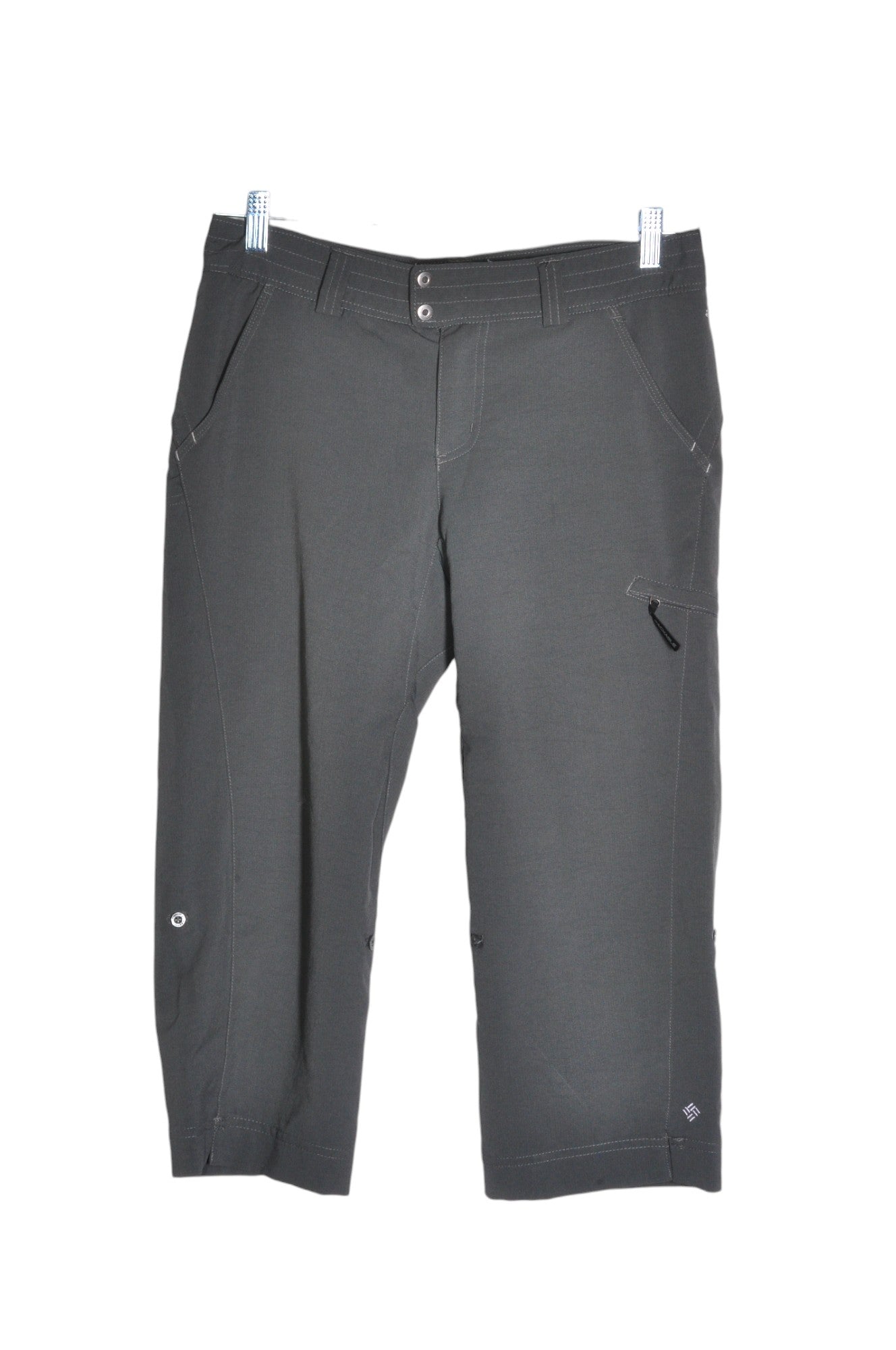 COLUMBIA Stylish Women's Regular Fit Gray Work Pants - Size 6