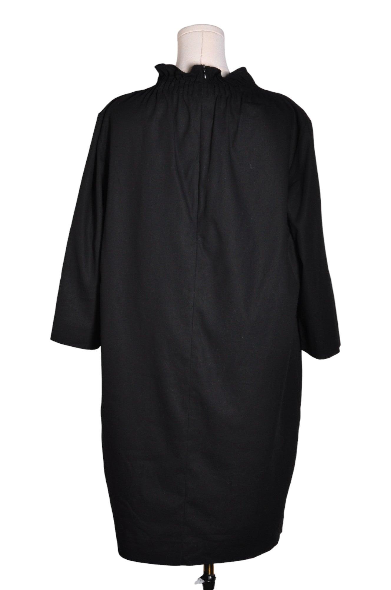 COS Women's Black Regular Fit Drop Waist Dress - Size 12
