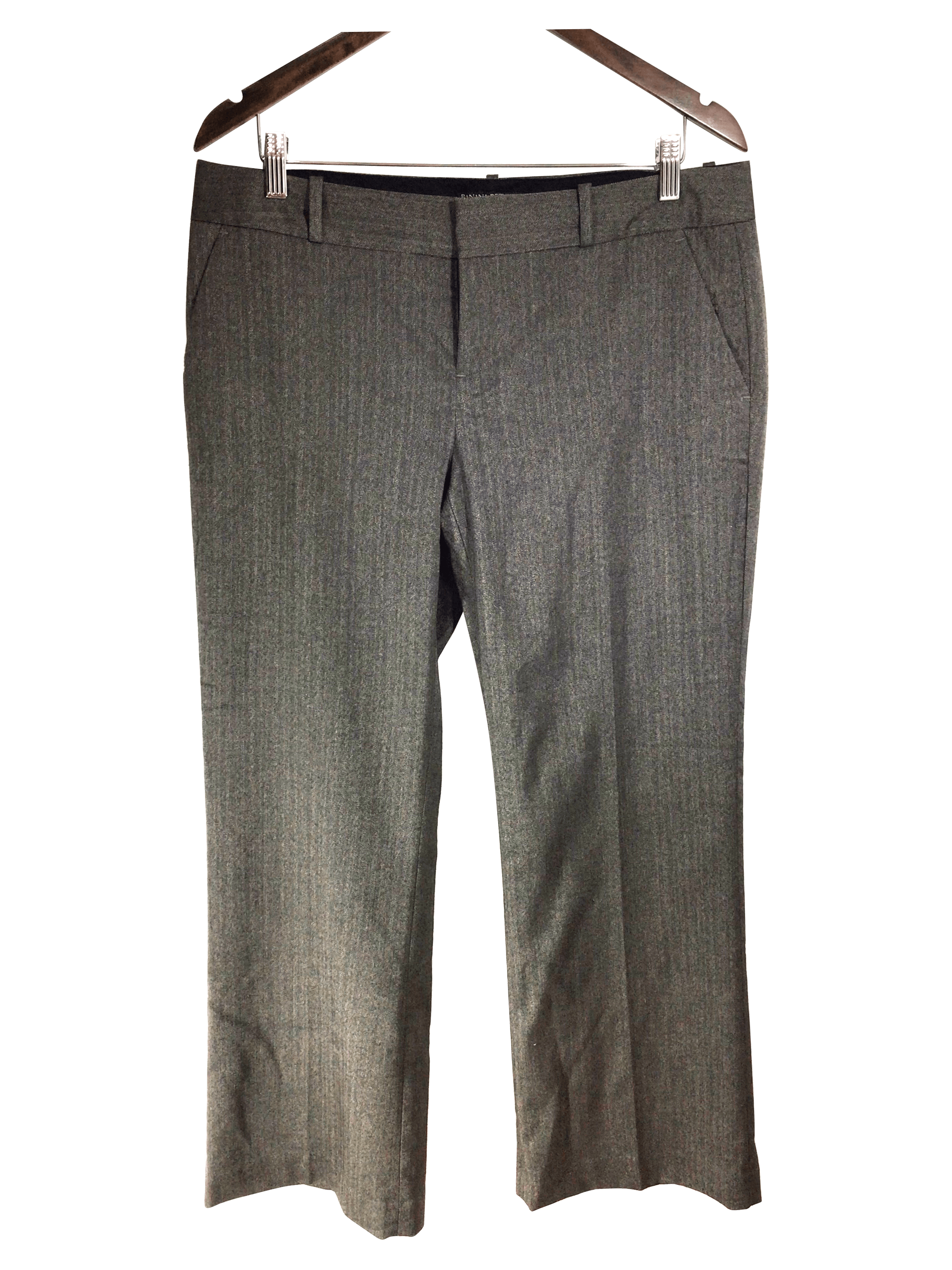 BANANA REPUBLIC Stylish Women's Regular Fit Brown Work Pants - Size 12