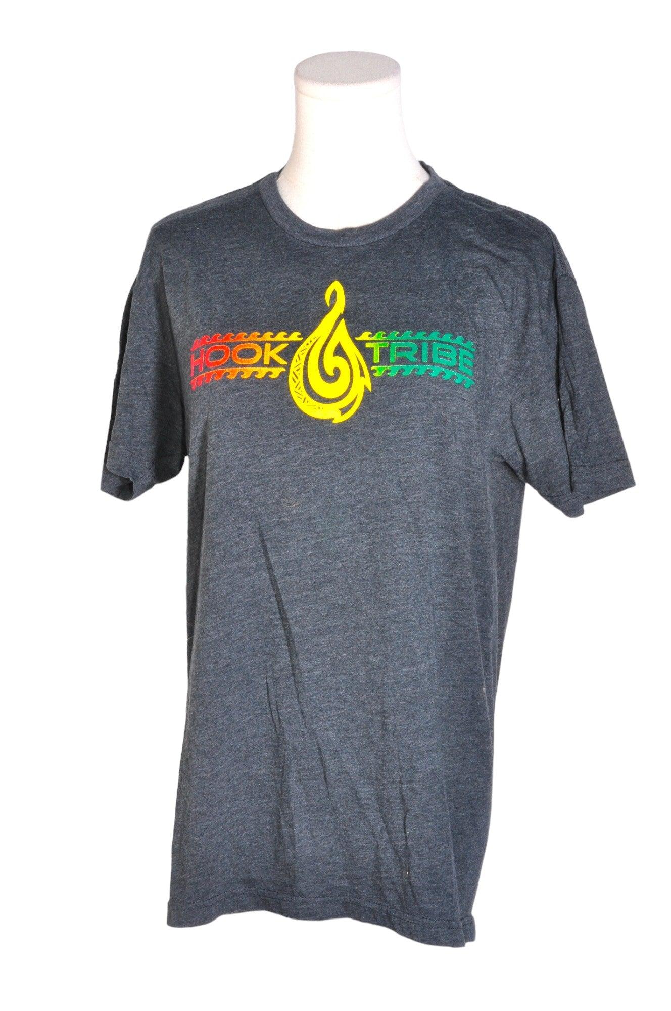 Stylish HOOD TRIBE Gray Regular Fit Women's T-Shirt - Size M