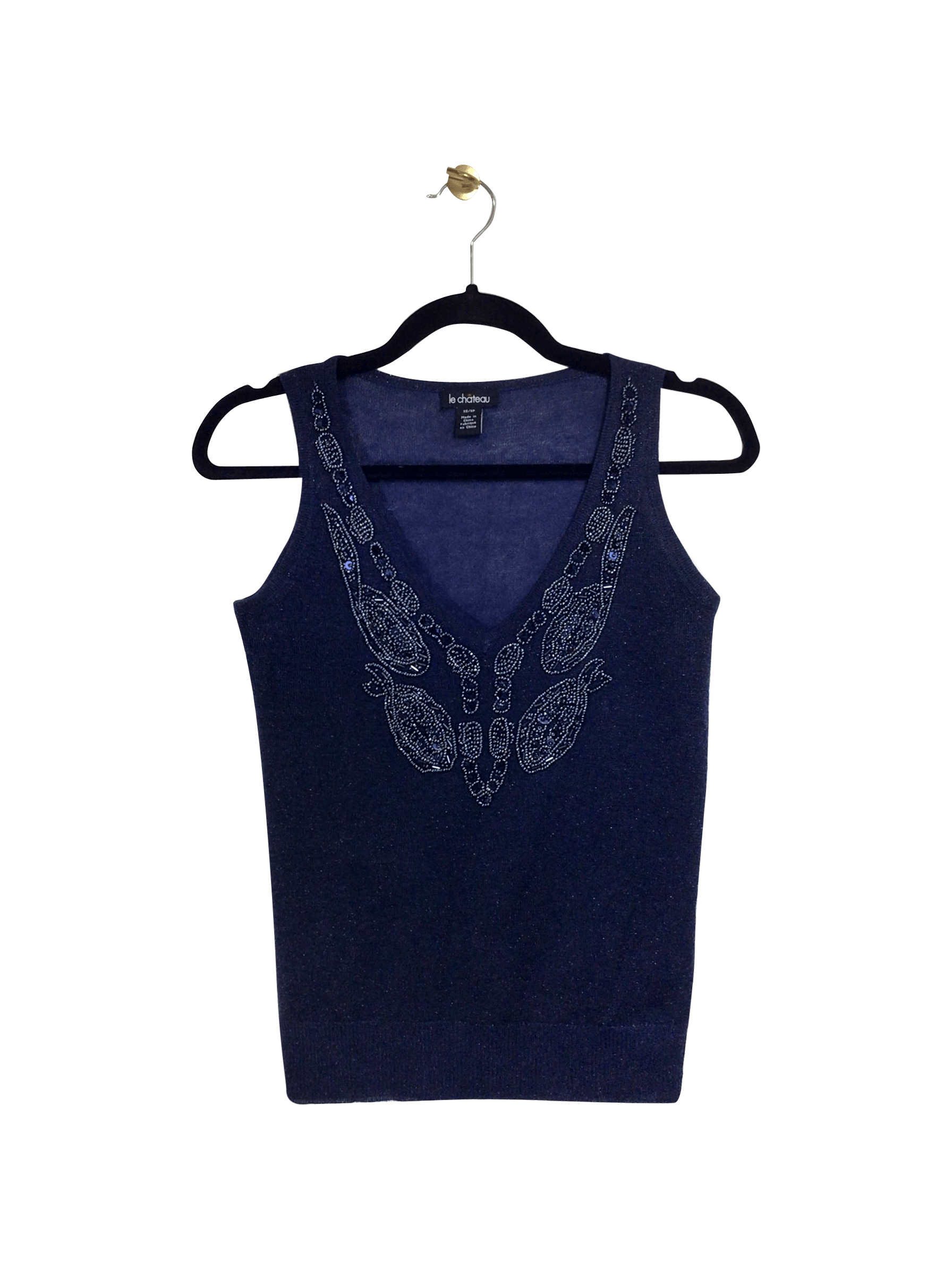 CHATEAU Stylish Regular Fit Blue Blouse - XS