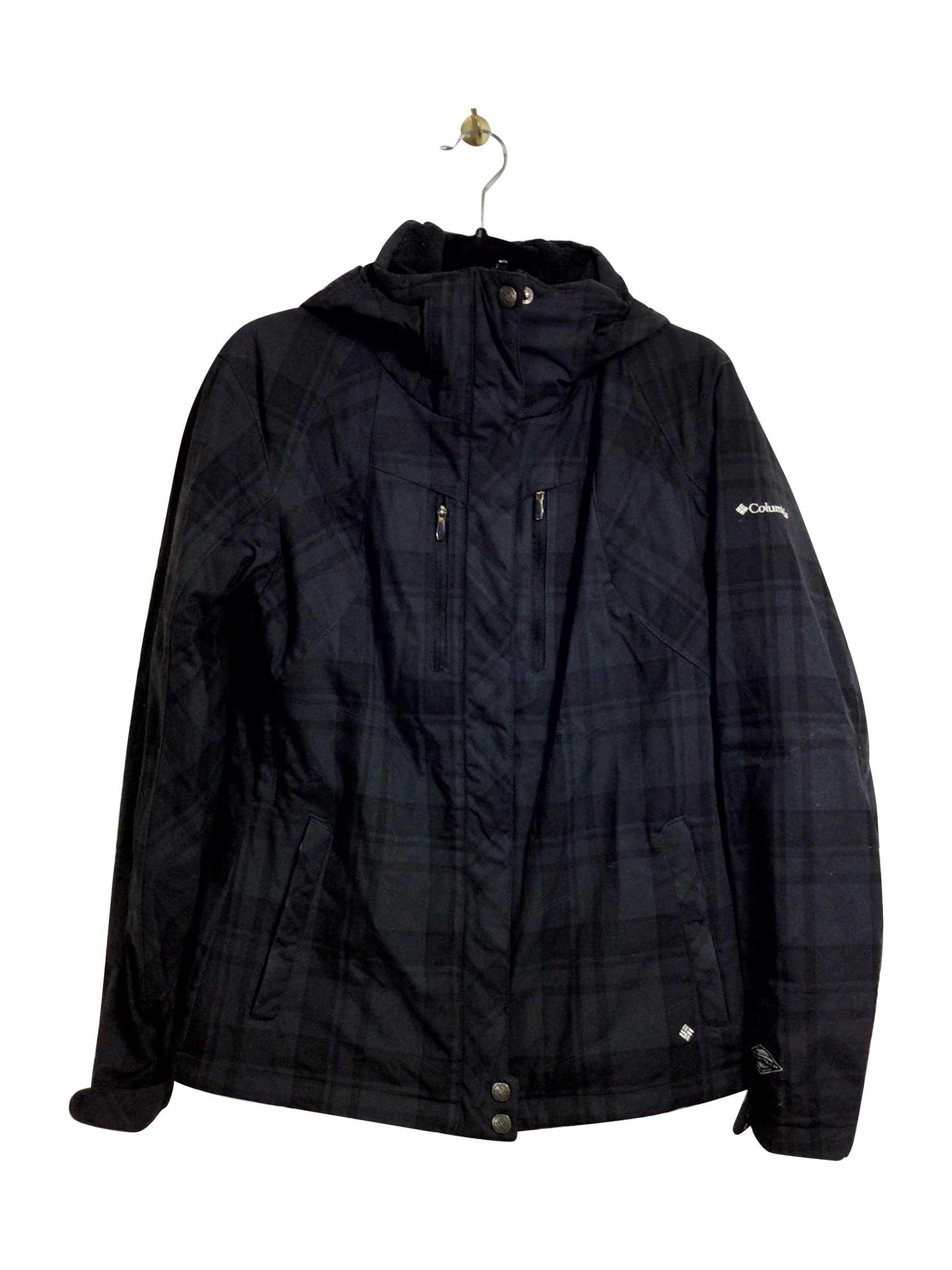 COLUMBIA Stylish Regular Fit Black Coat - Size M