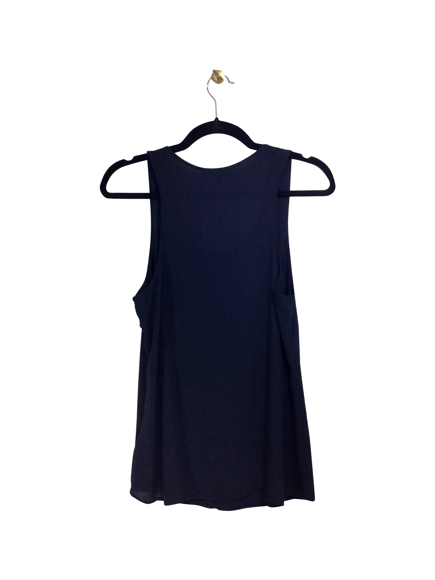 Second Hand BANANA REPUBLIC Blue Regular Fit Sleeveless Scoop Neck T-shirt - Size S