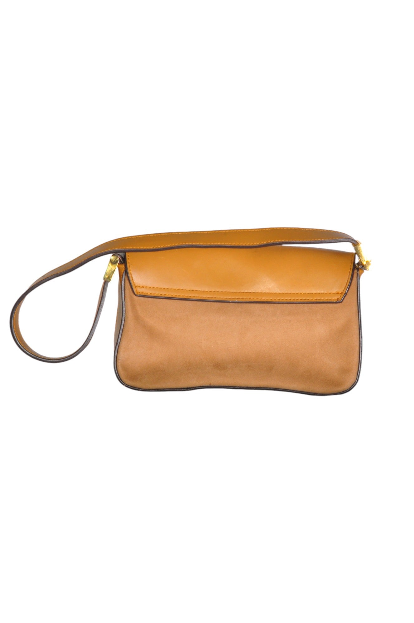 Stylish MONDANI Orange Regular-fit Second-hand Women's Handbag - Size S