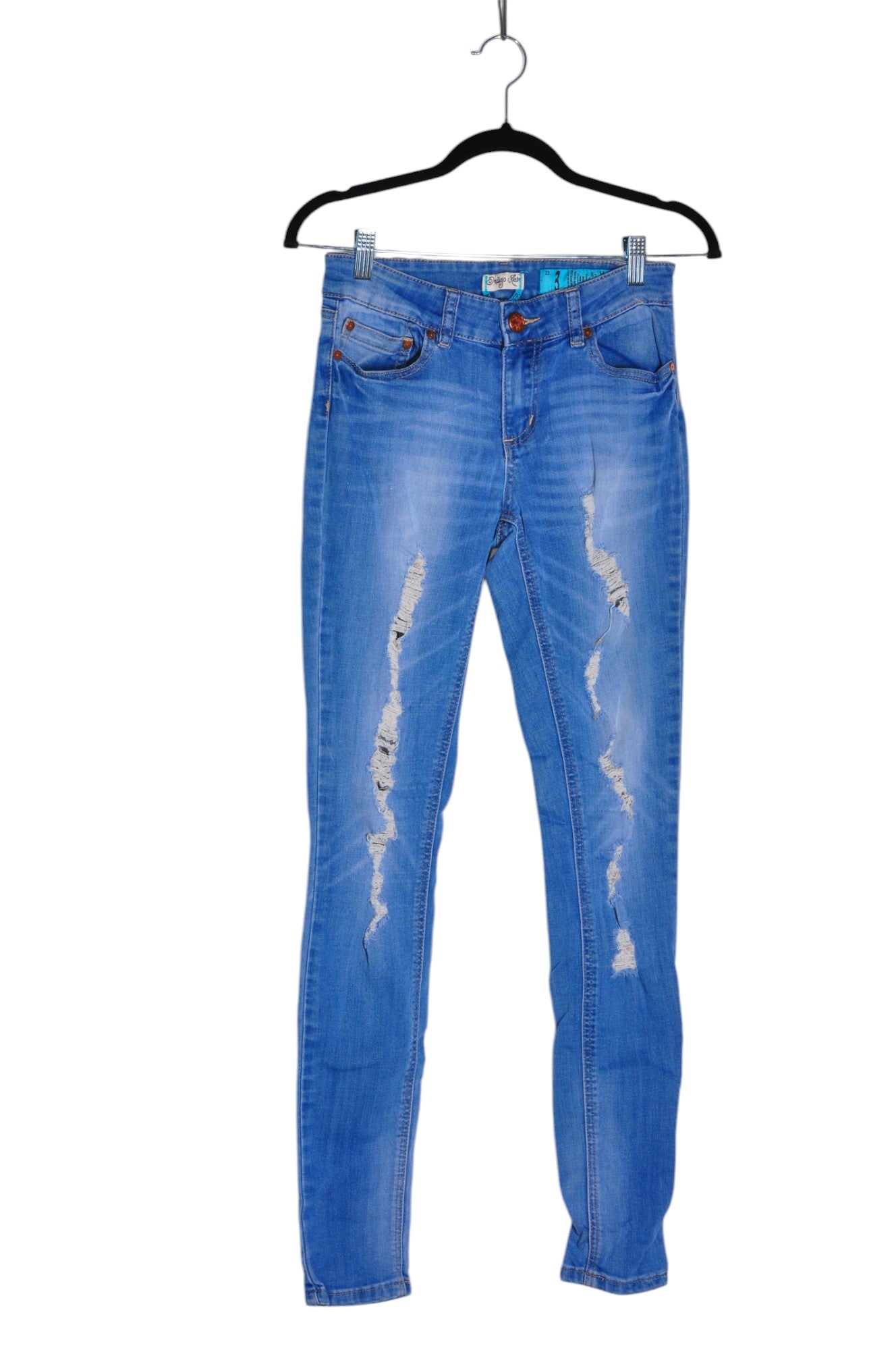 INDIGO REIN Stylish Women's Blue Regular Fit Straight-Legged Jeans - Size 3