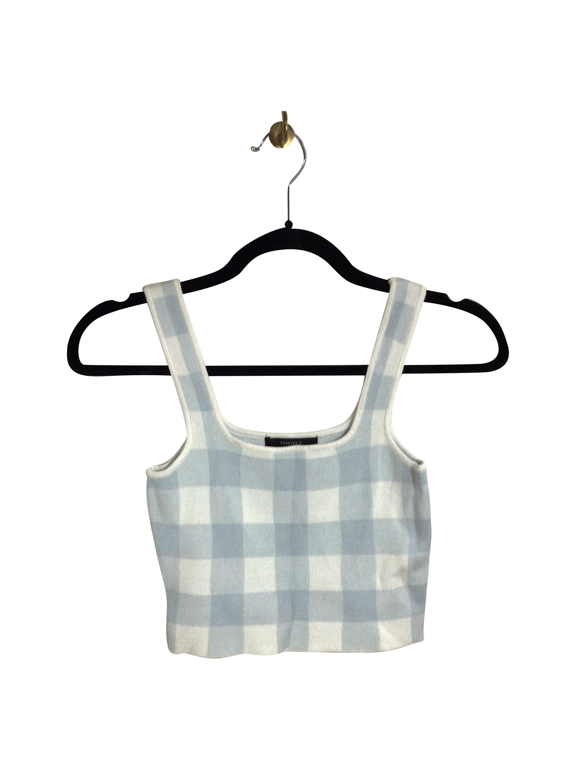 FOREVER 21 Stylish Women's Blue Regular Fit Crop Tops - Size S