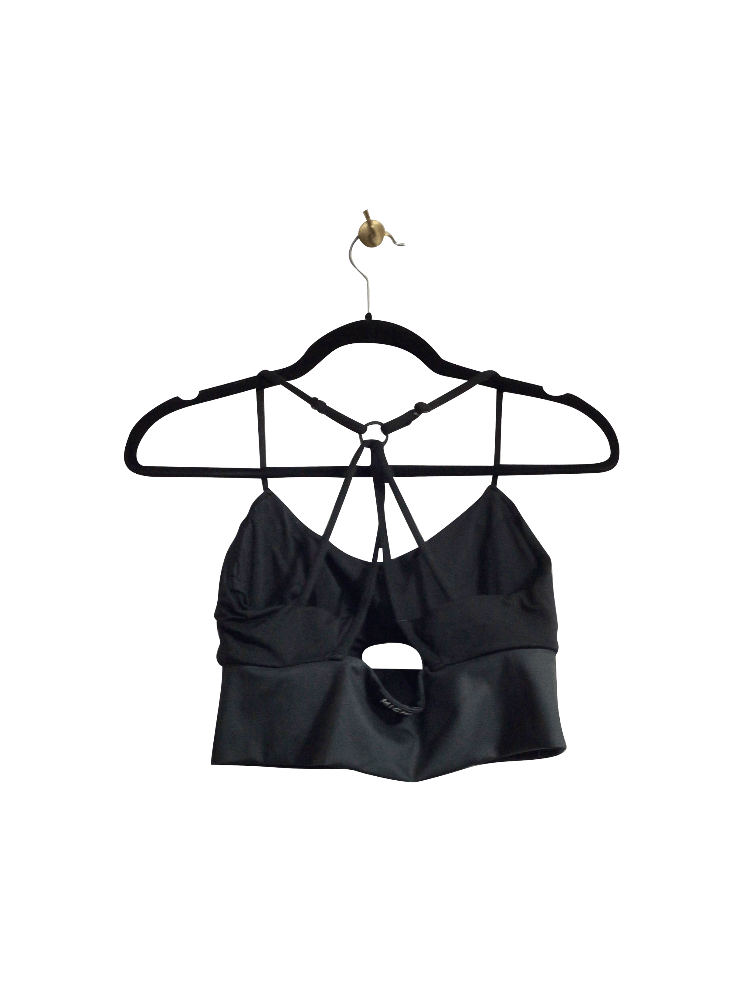 MICHI Stylish Women's Black Regular Fit Crop Tops - Size M