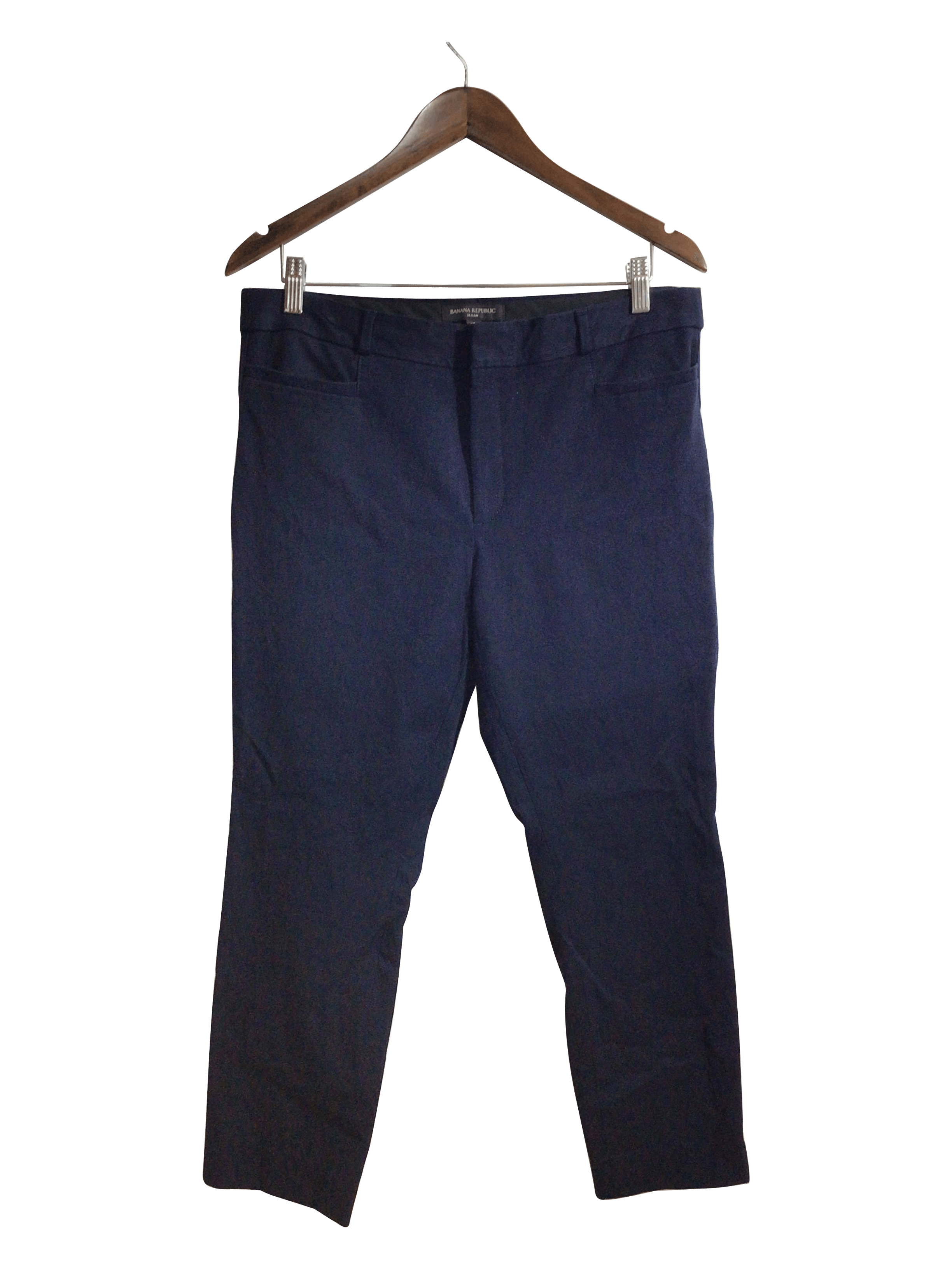 BANANA REPUBLIC Stylish Blue Regular Fit Women's Work Pants - Size 12