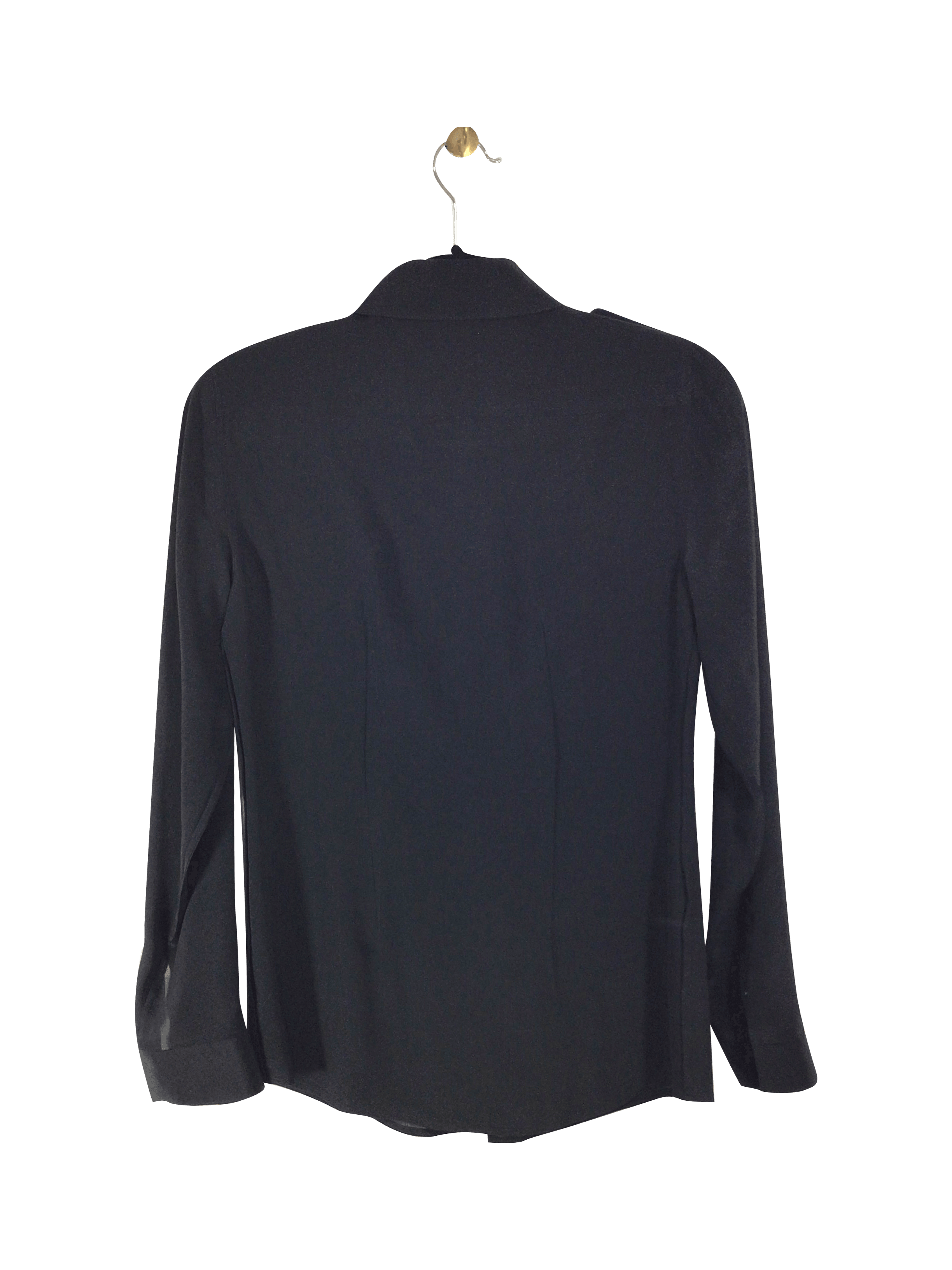 BANANA REPUBLIC Stylish Women's Regular Fit Black Button - Down Top Size 2