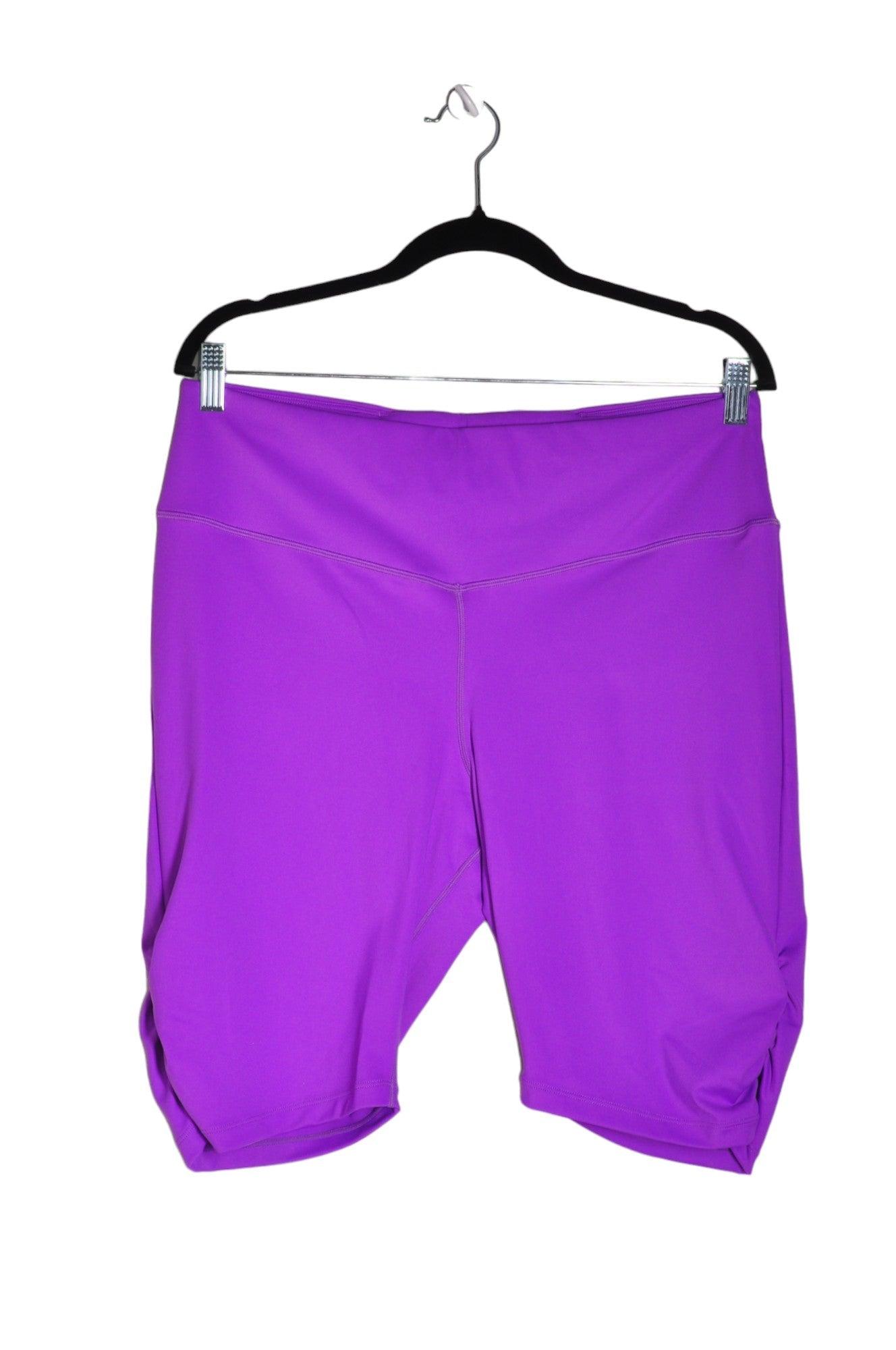 CASA ZETA-JONES Stylish Women's Purple Regular Fit Activewear Leggings in XL and XXL Sizes