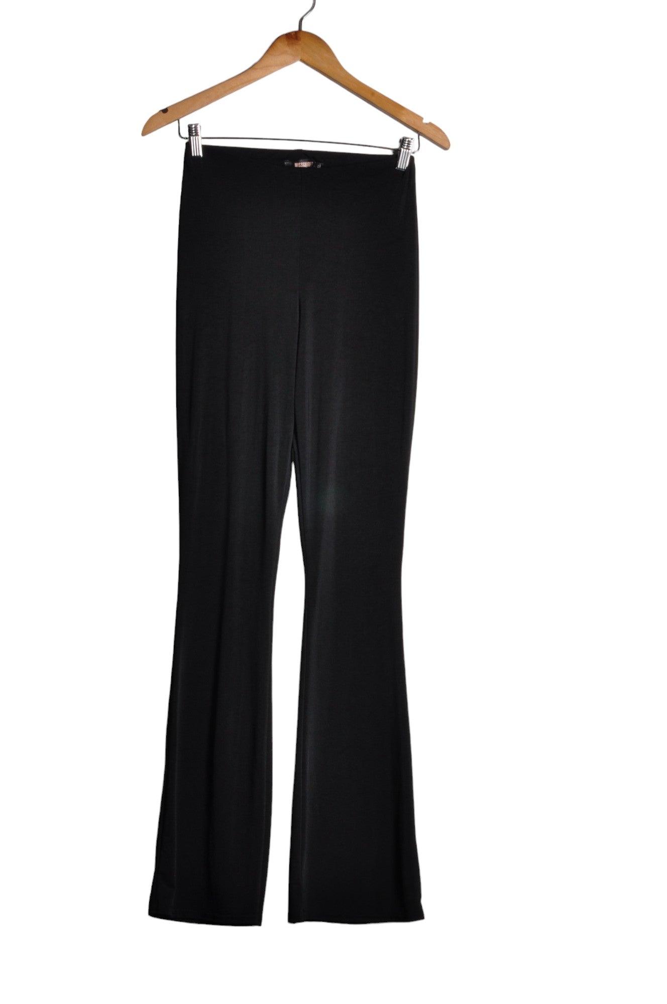 MISSGUIDED Stylish Women's Regular-Fit Black Work Pants - Size 4