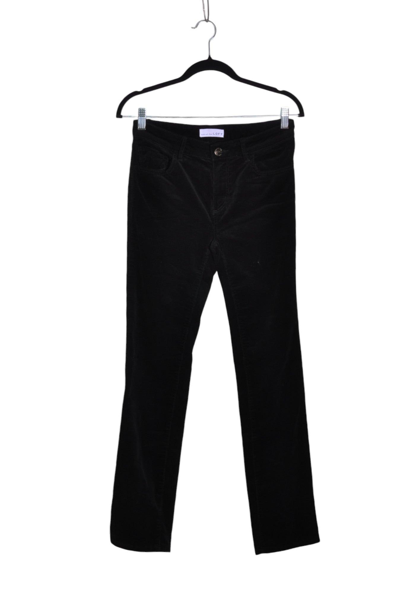 LOFT Stylish Women's Regular-Fit Black Work Pants - Size 2