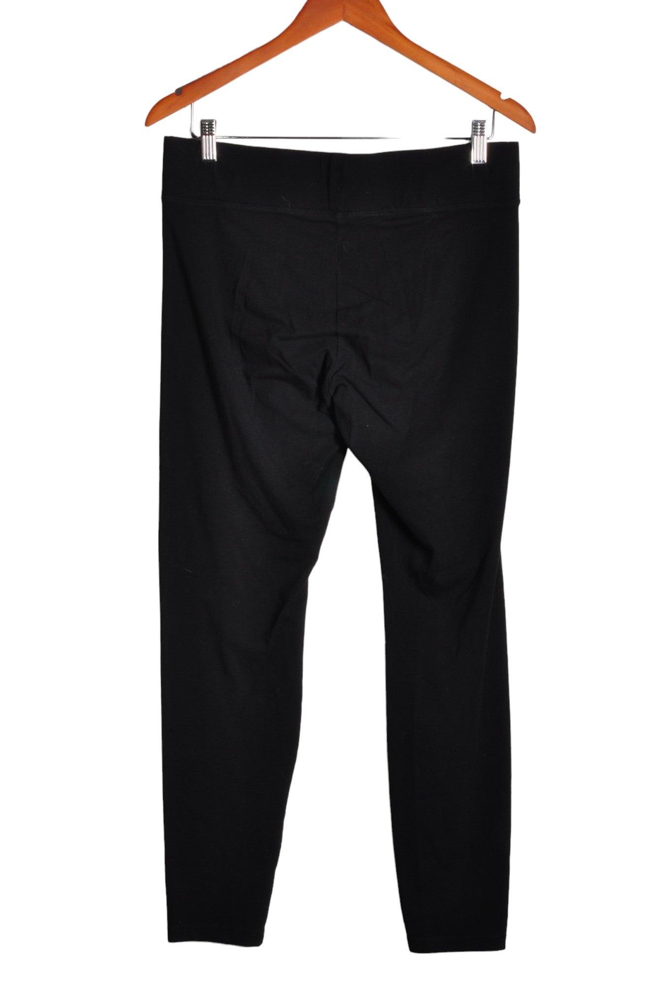 Stylish HUE Women's Black Regular-Fit Activewear Leggings - Size L