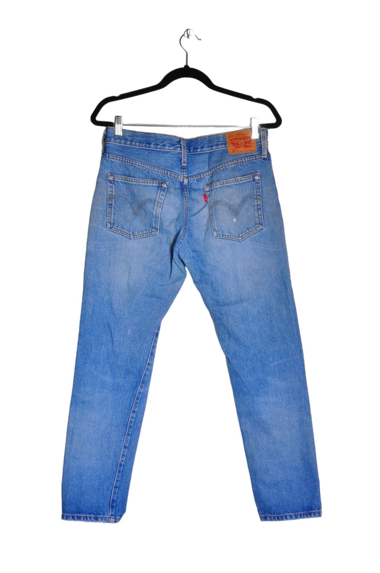 LEVI'S Second-Hand Blue Regular Fit Women's Straight-Legged Jeans - Size 27x28