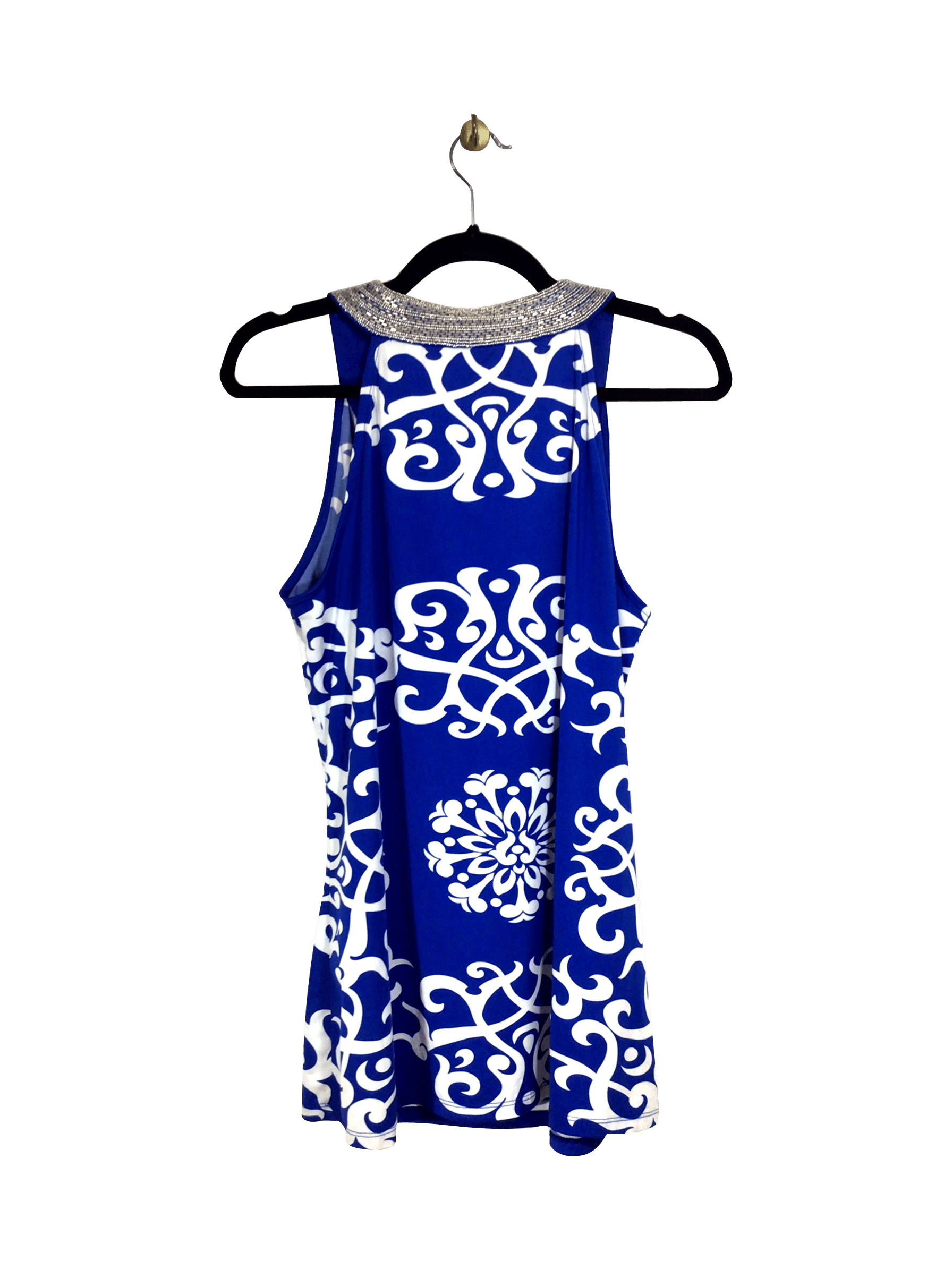 INTERNATIONAL CONCEPTS Stylish Blue Regular-Fit Blouse - Size S