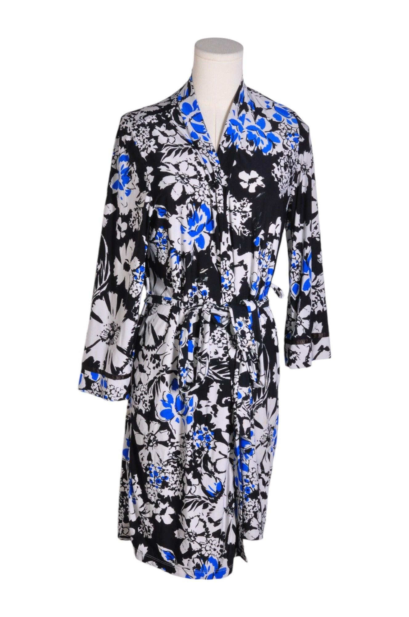 LINEA DONATELLA Stylish Women's Blue Wrap Dress - Regular Fit, Size M
