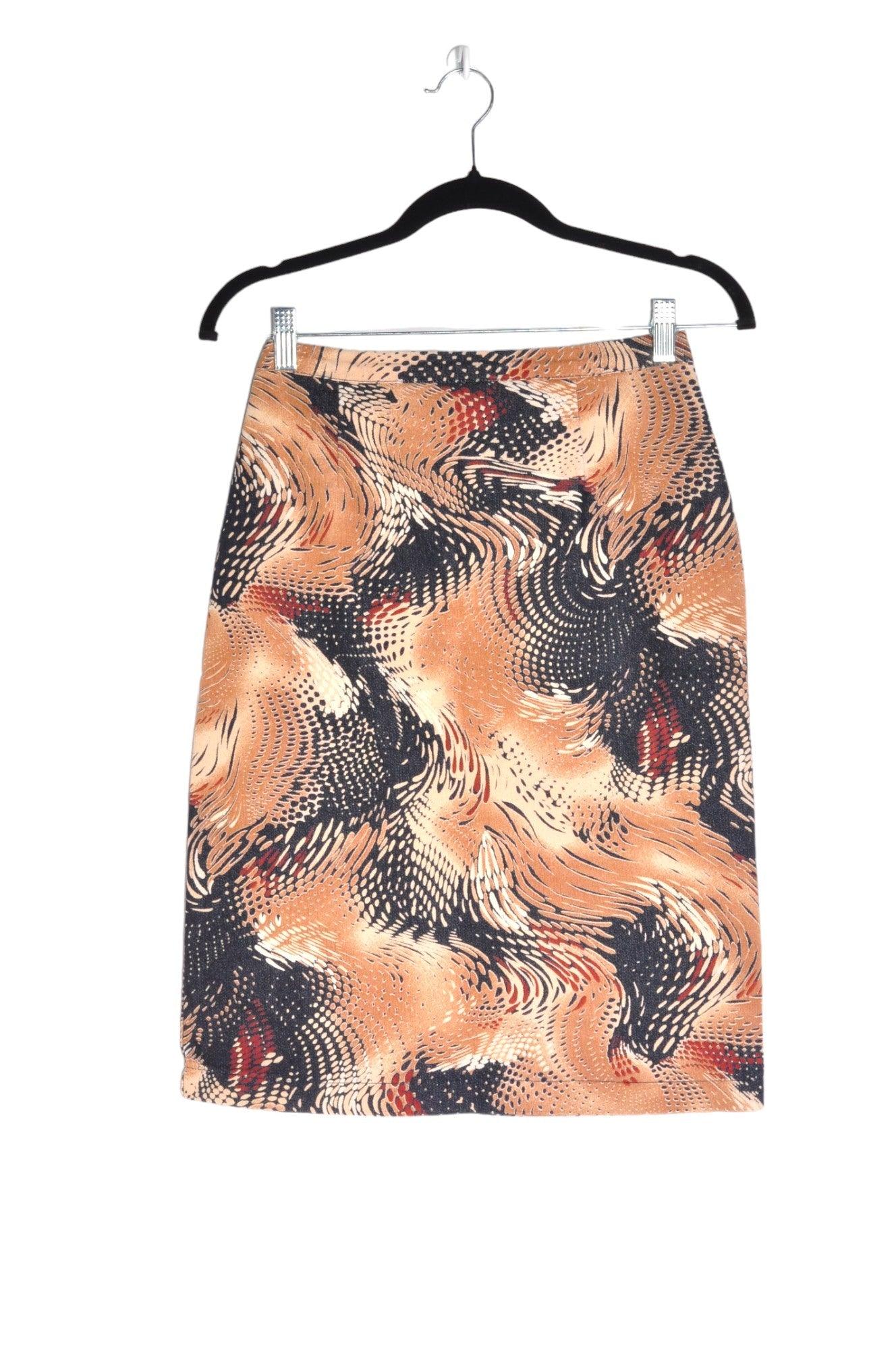 Stylish INITIATIVES Women's Regular Fit Brown Pencil Skirt - Size S