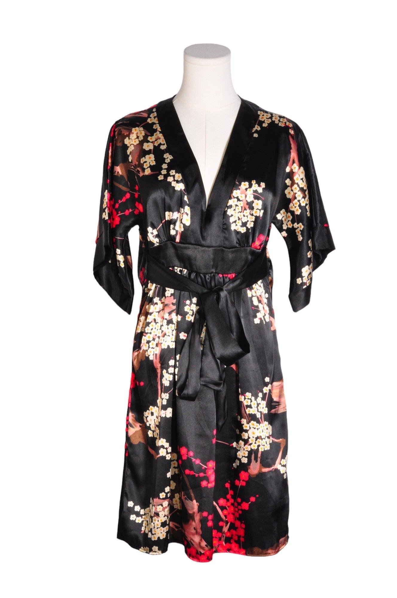 FOREVER Stylish Women's Black Regular-Fit Wrap Dress - Size S