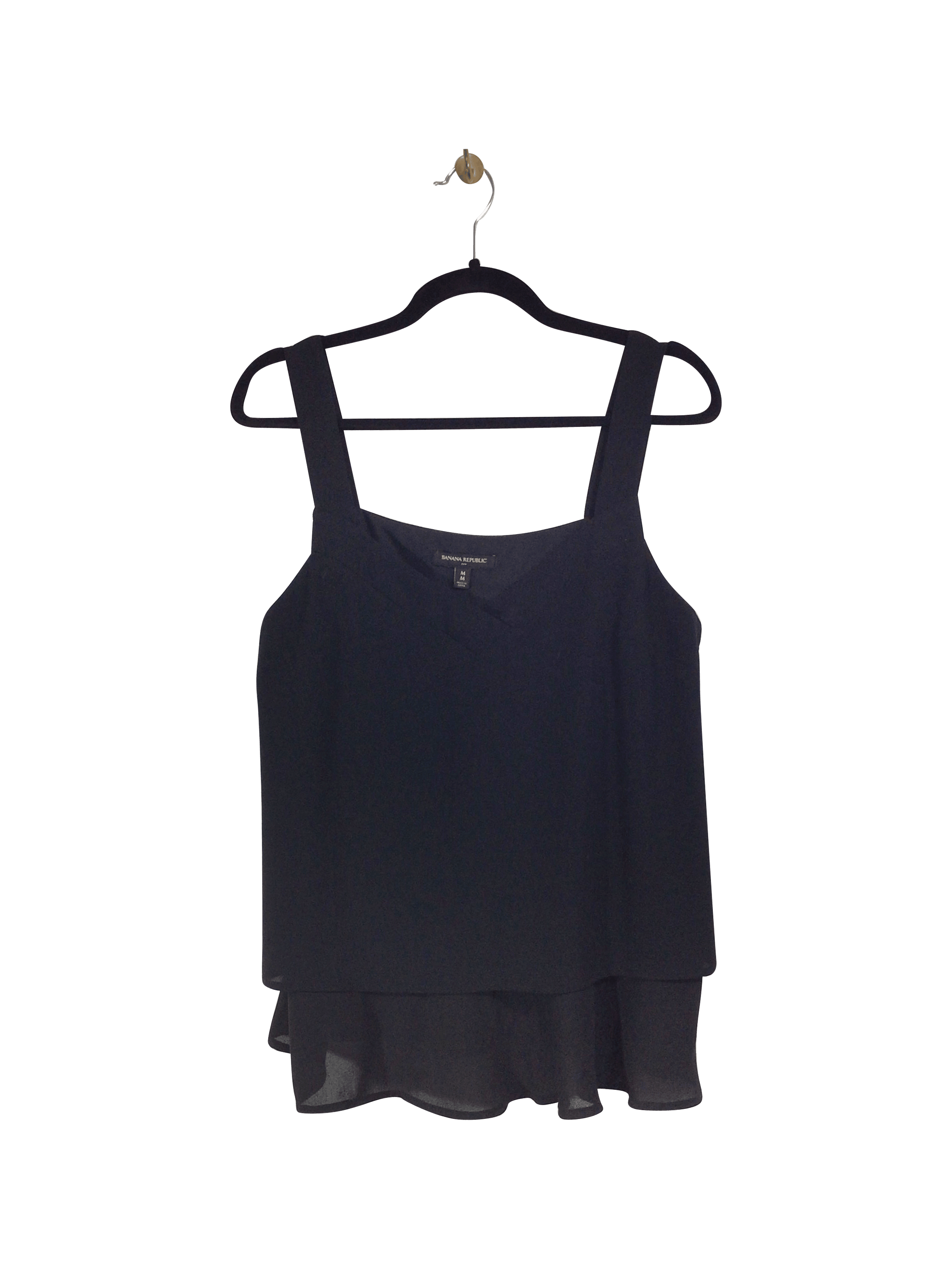 Stylish BANANA REPUBLIC Women's Black Regular Fit Tank Tops - Size M