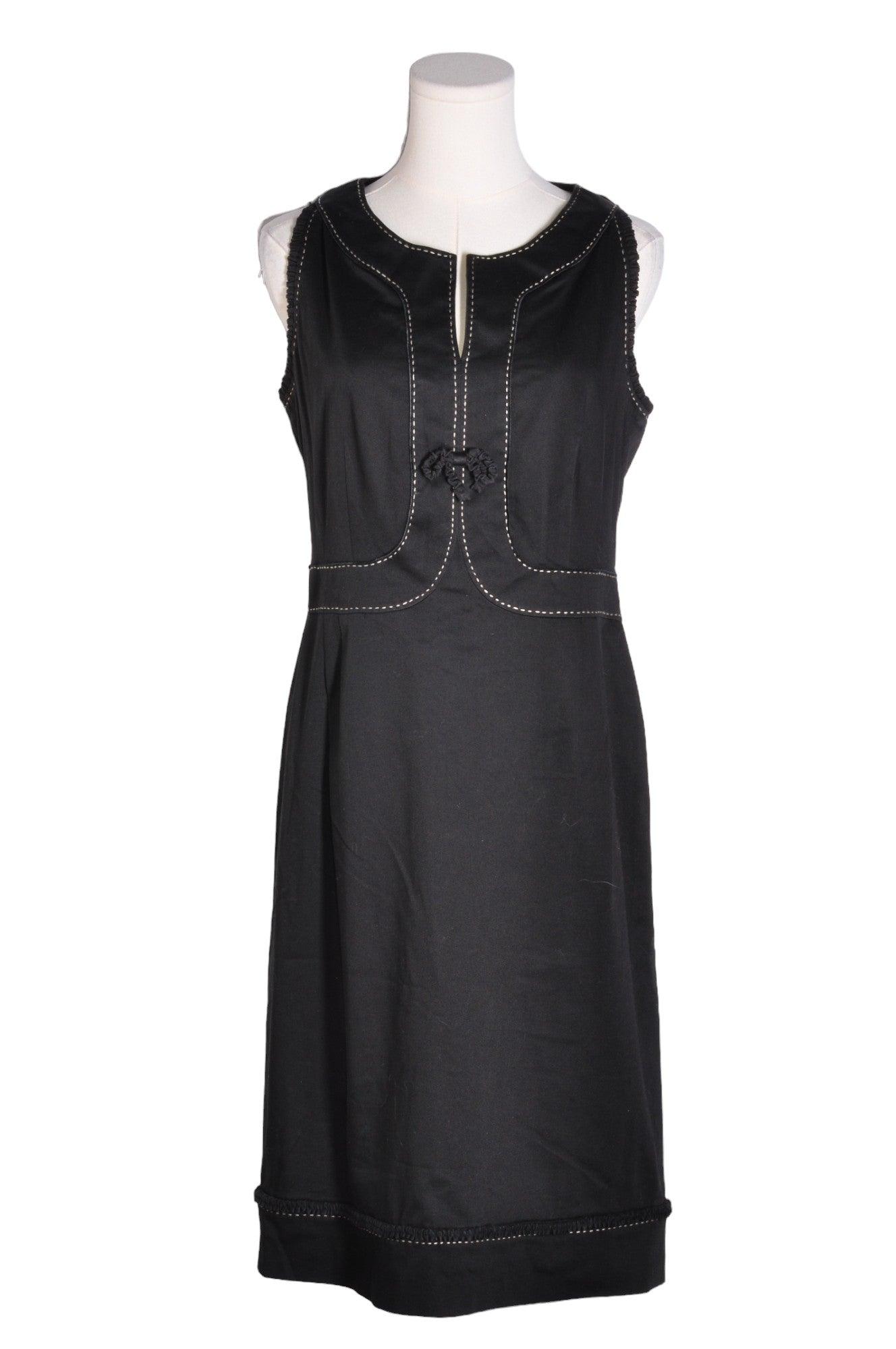 CARLISLE Stylish Women's Regular-Fit Black Shift Dress - Size 8