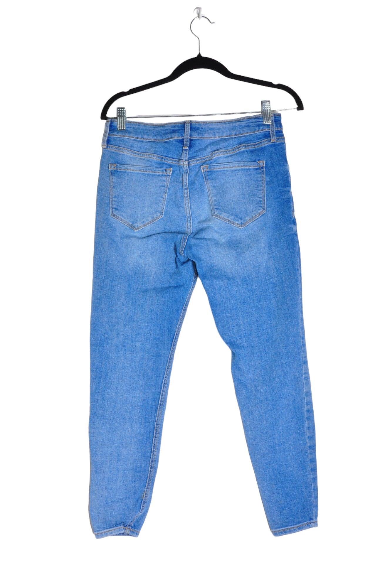 Second Hand OLD NAVY Women's Blue Regular Fit Straight-Legged Jeans - Size 8