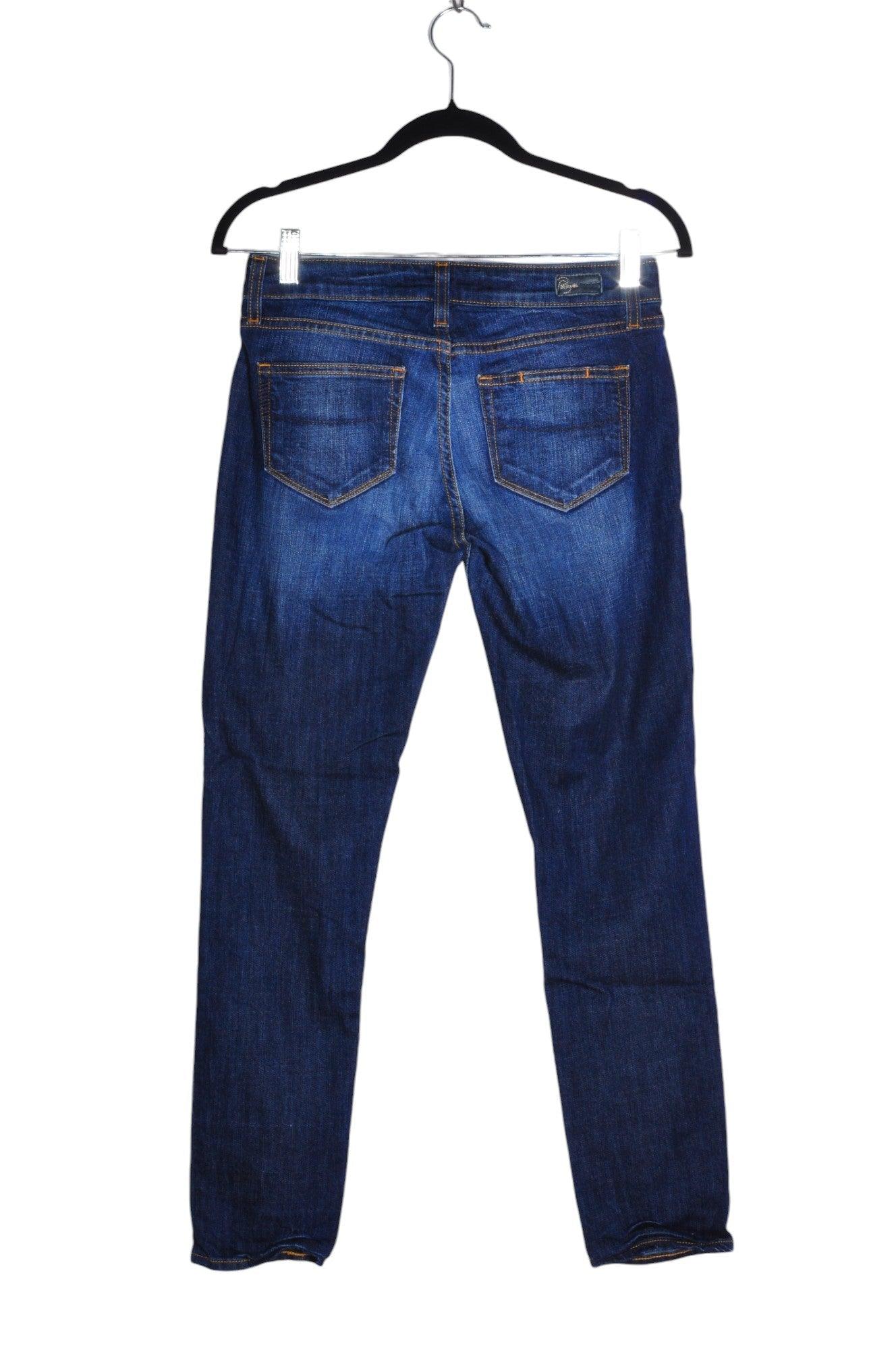 Stylish PAIGE Women's Blue Regular-Fit Straight-Legged Jeans - Size 26