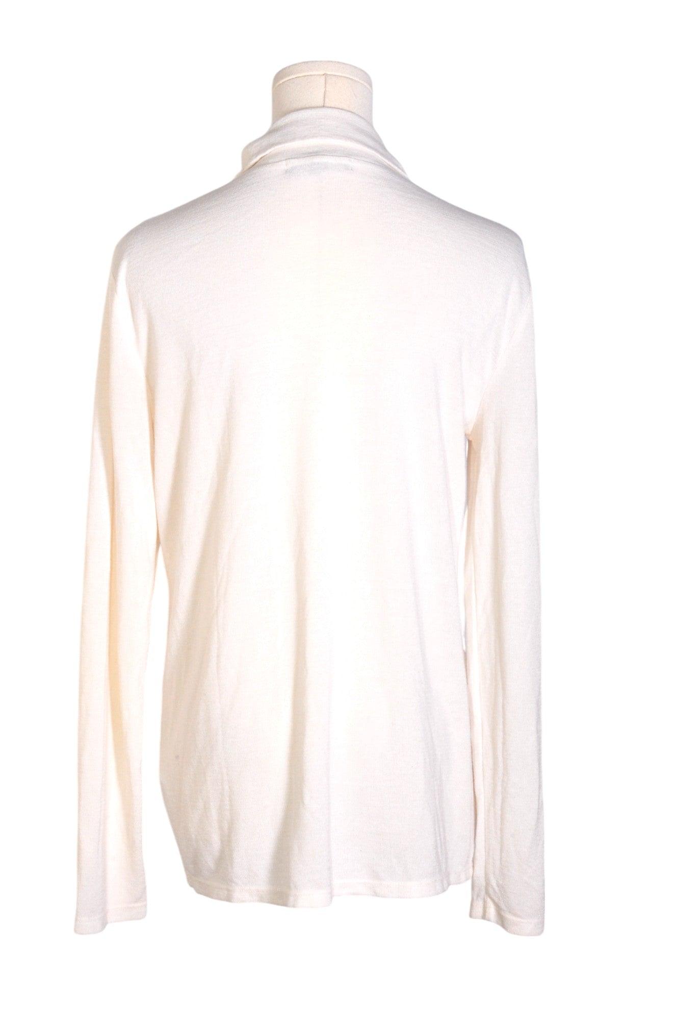 BANANA REPUBLIC Stylish Women's White Regular-Fit Turtleneck Top - Size M