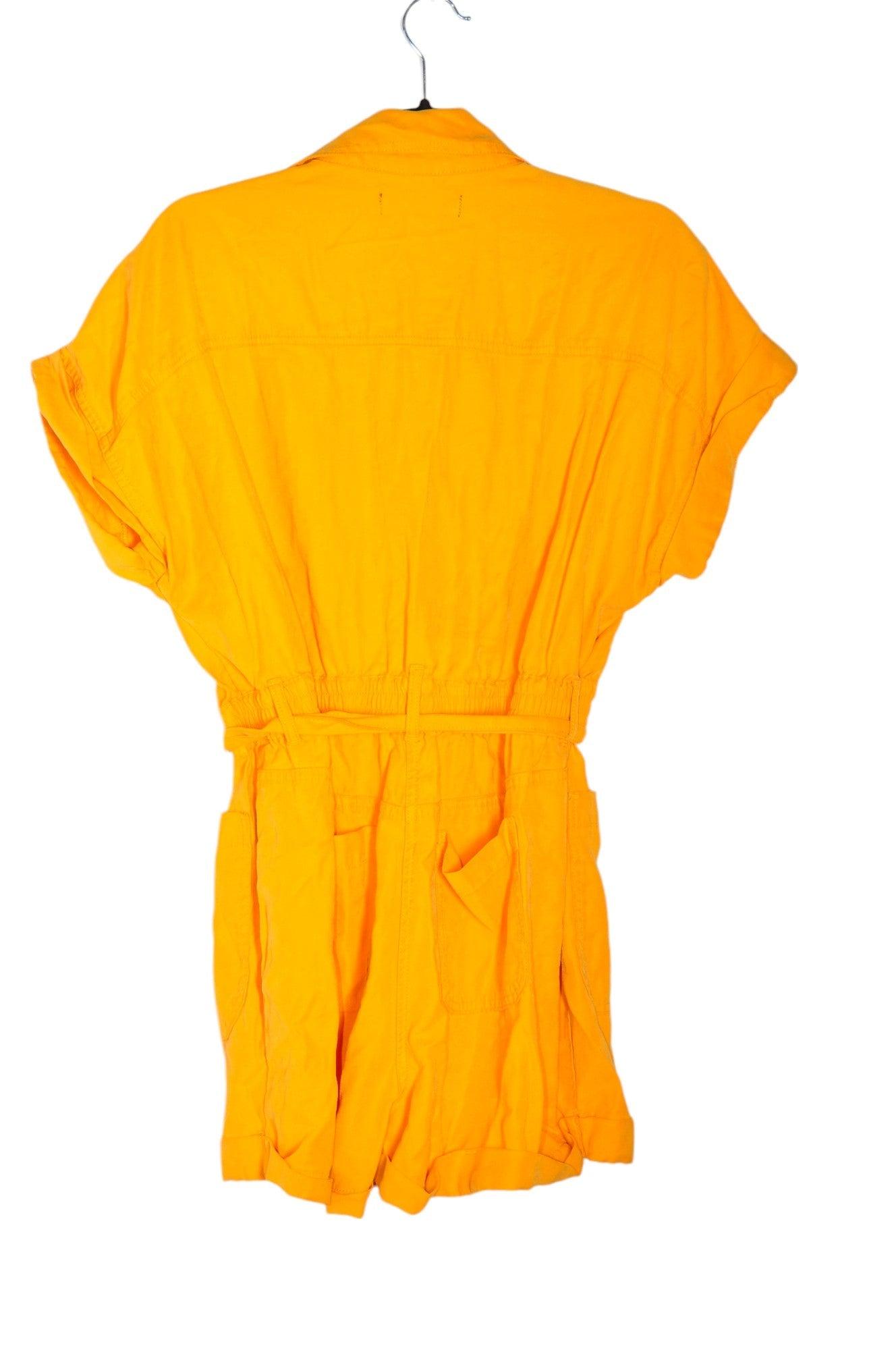 FOREVER 21 Stylish Yellow Regular Fit Women's Rompers - Size L
