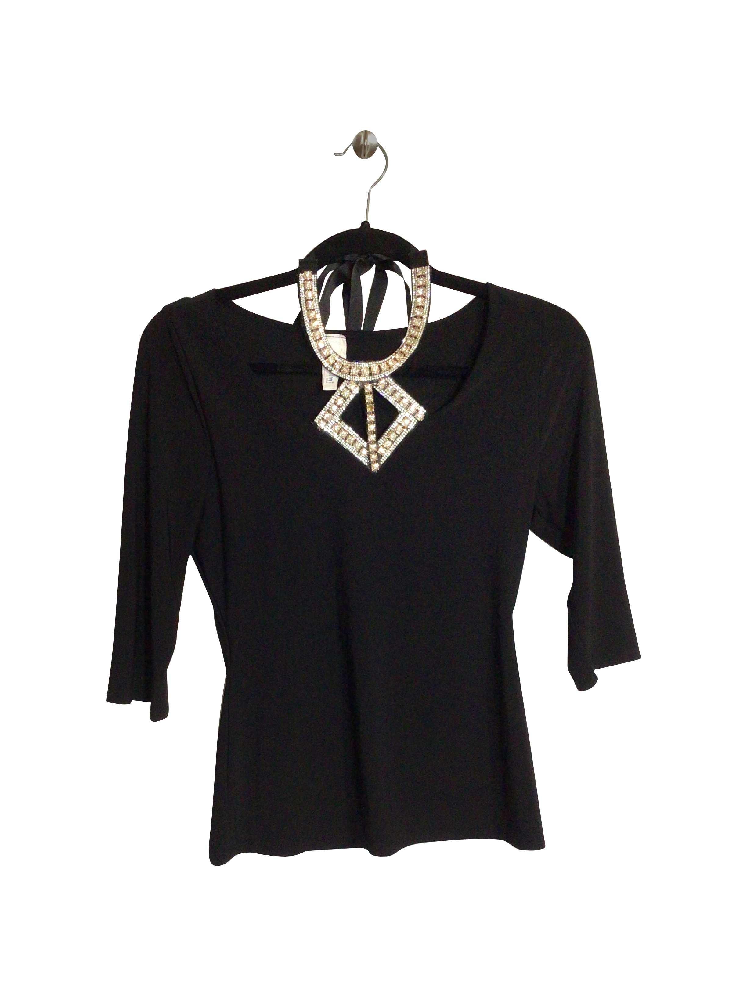 Stylish MINIMI Regular Fit Black Blouse - Size S