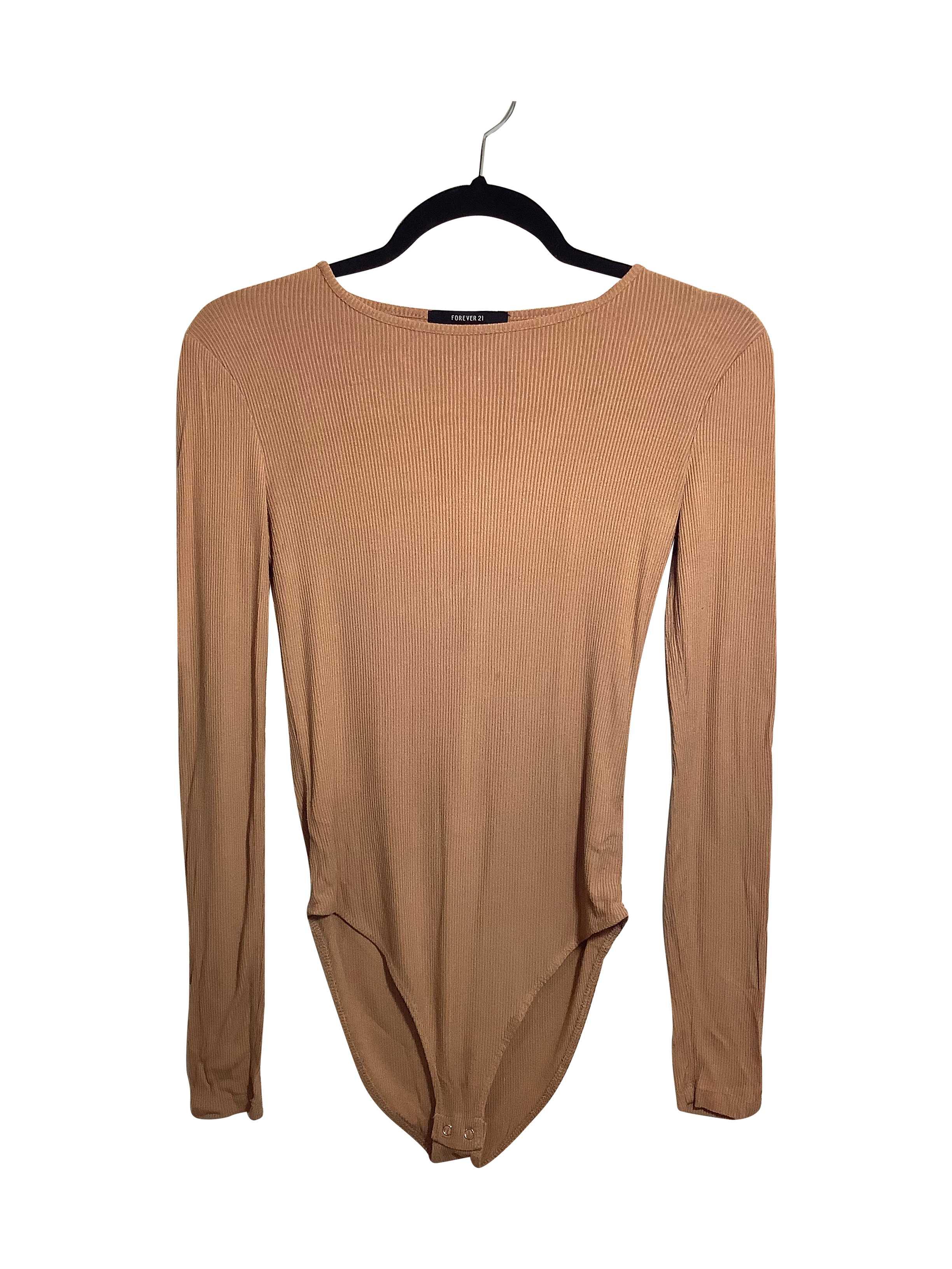 FOREVER 21 Stylish Regular Fit Brown Bodysuit - XS