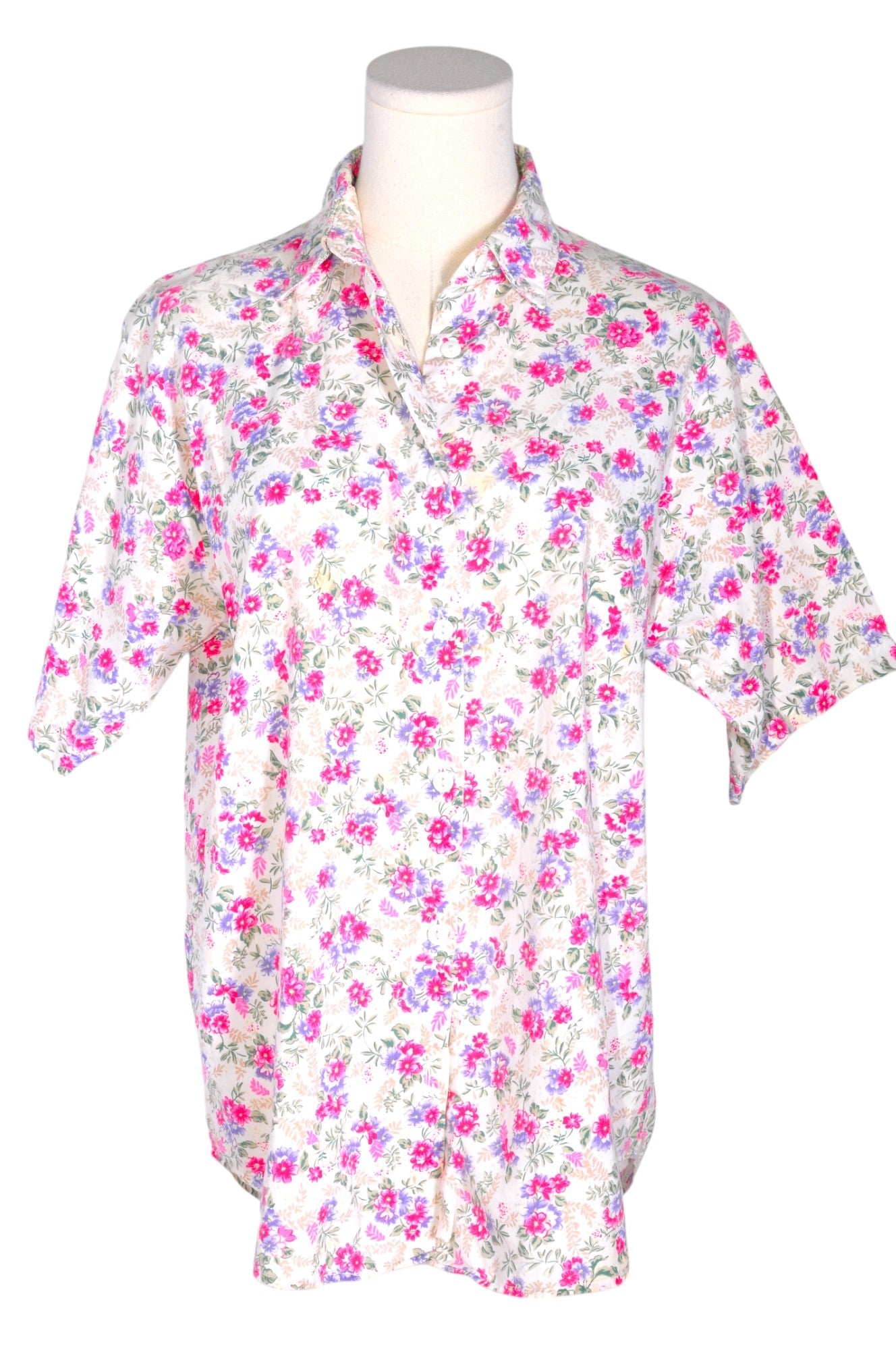 Gorgeous COTTON GINNY Women's Regular Fit Pink Button - Down Top - Size M