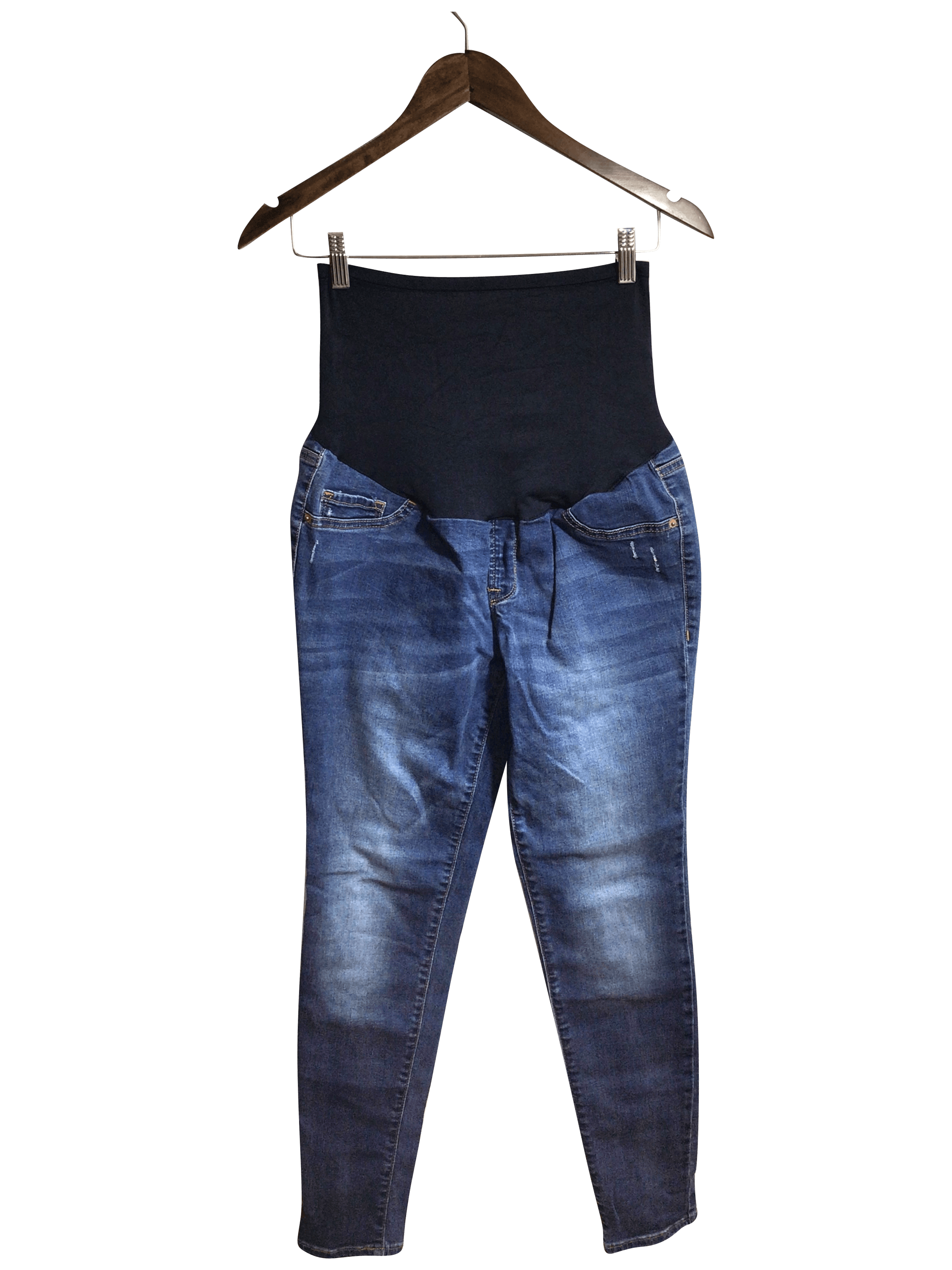 OLD NAVY Second-Hand Women's Blue Regular-Fit Straight-Legged Jeans - Size 8