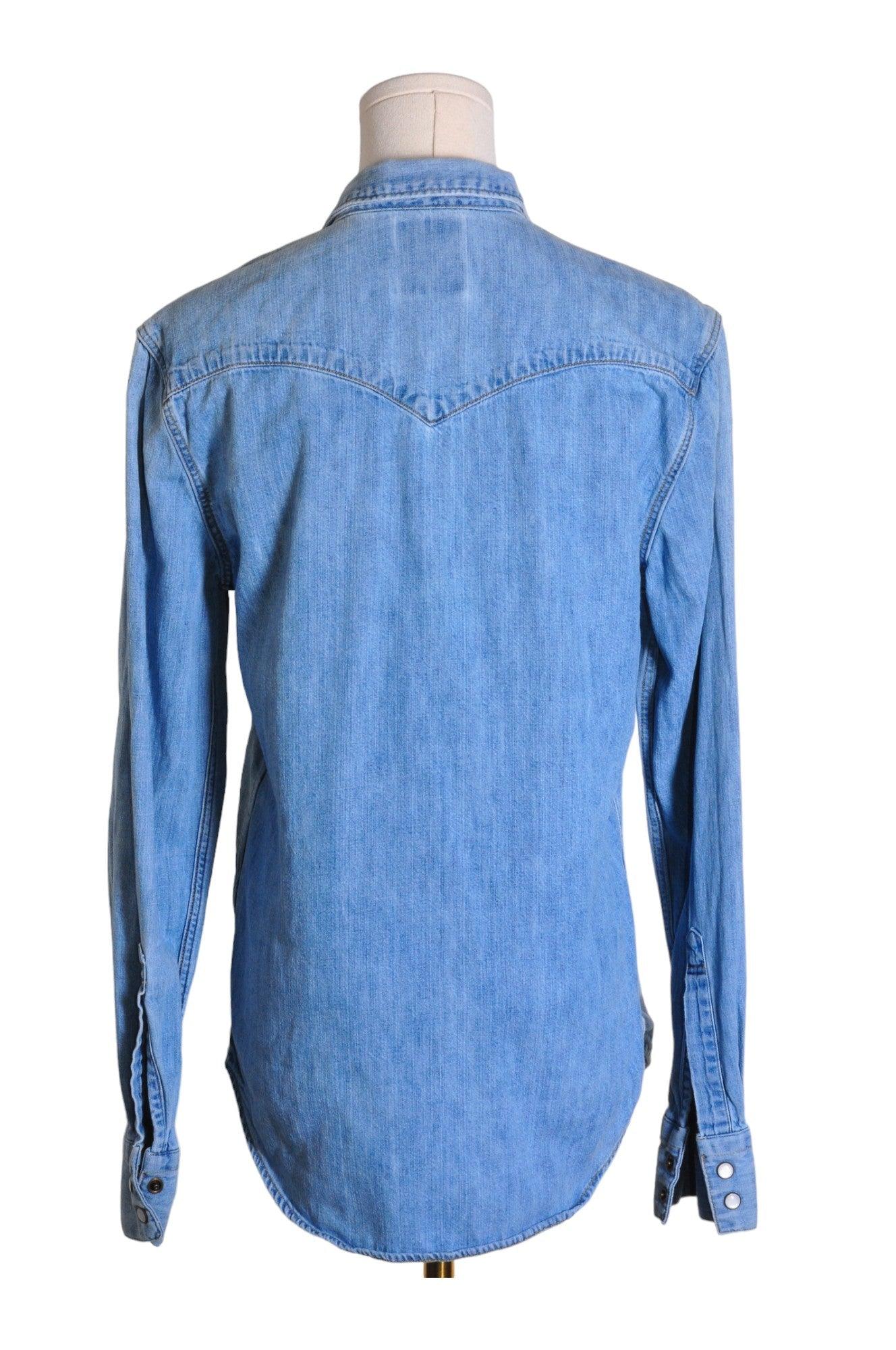 LEVI'S Stylish Women's Blue Denim Regular-Fit Tops - Size S