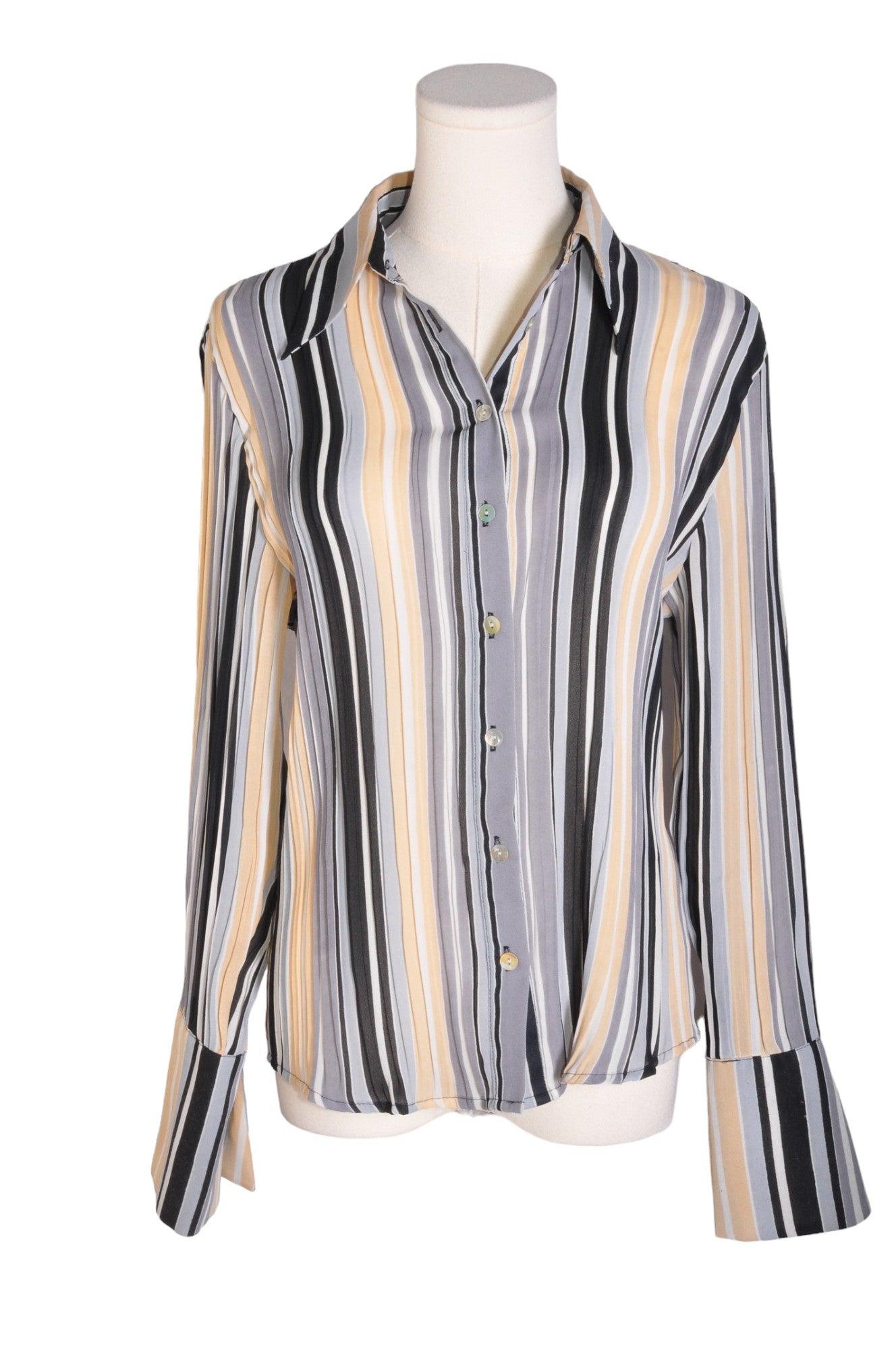 Stylish CAVIAR Women's Blue Regular Fit Button Down Tops - Size S