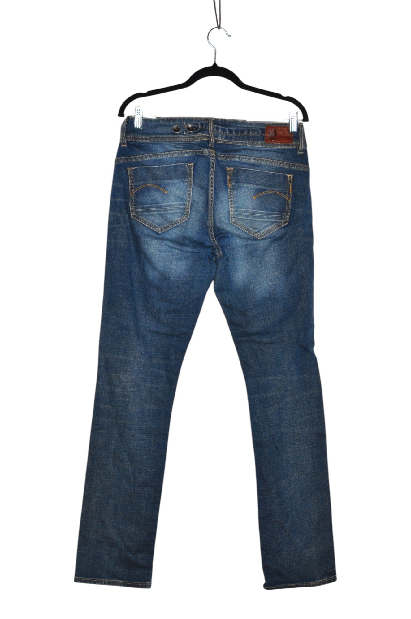 Stylish MIDGE Women's Blue Regular-Fit Straight-Legged Jeans - Size 31x32
