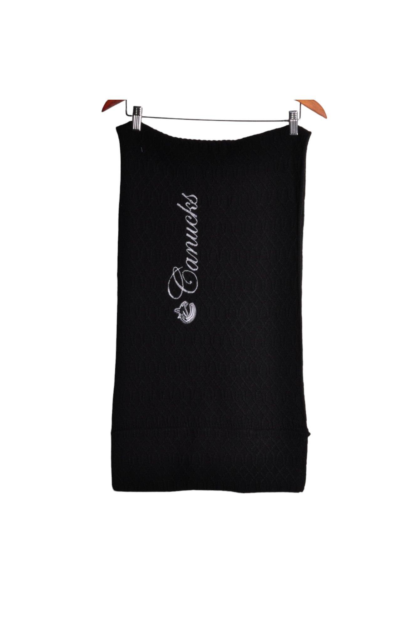 CANUCKS Stylish Women's Black Regular - Fit Scarf in Size S