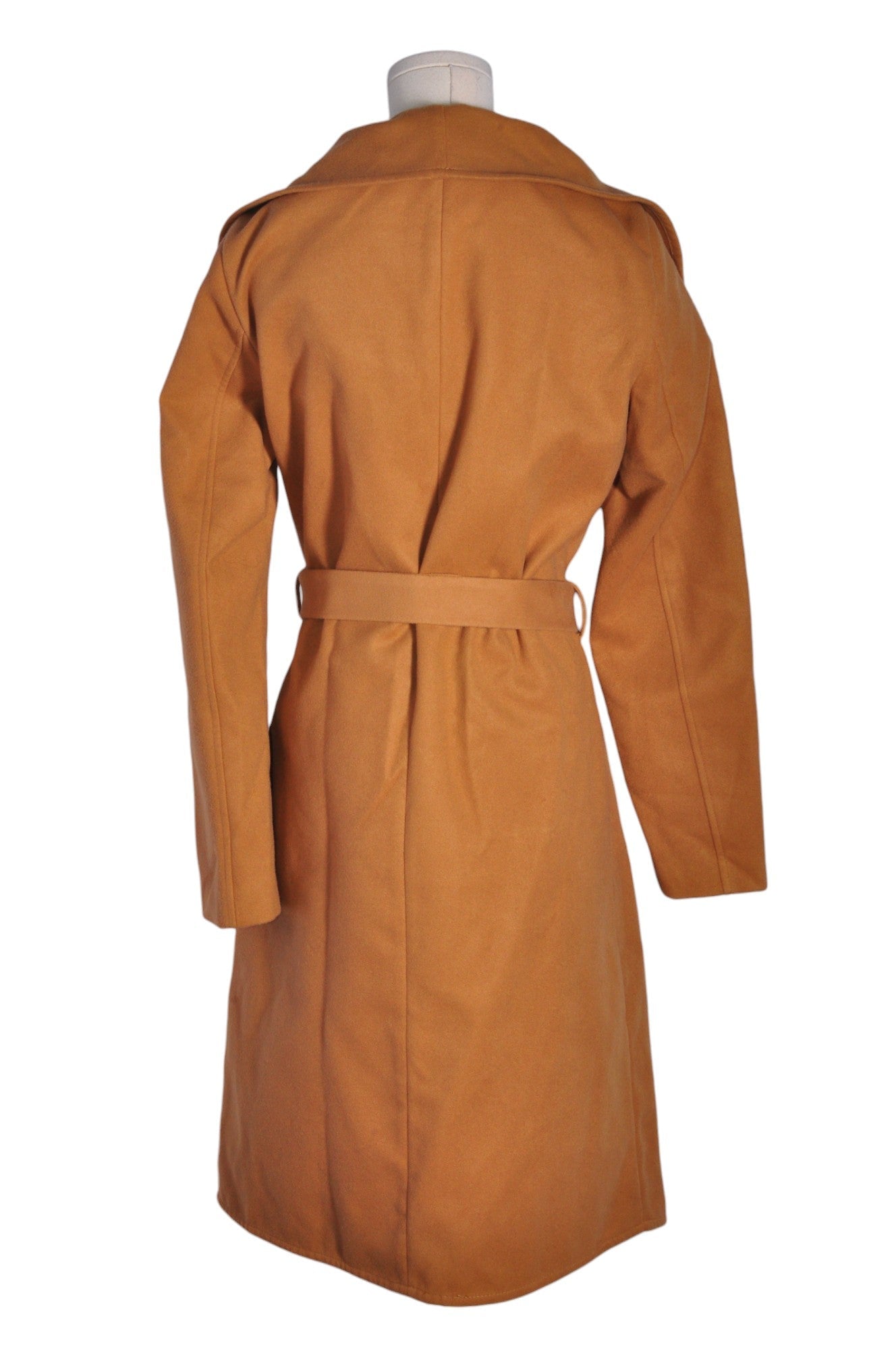 ONLY Women's Brown Regular-Fit Ankle-Length Coat - Size M
