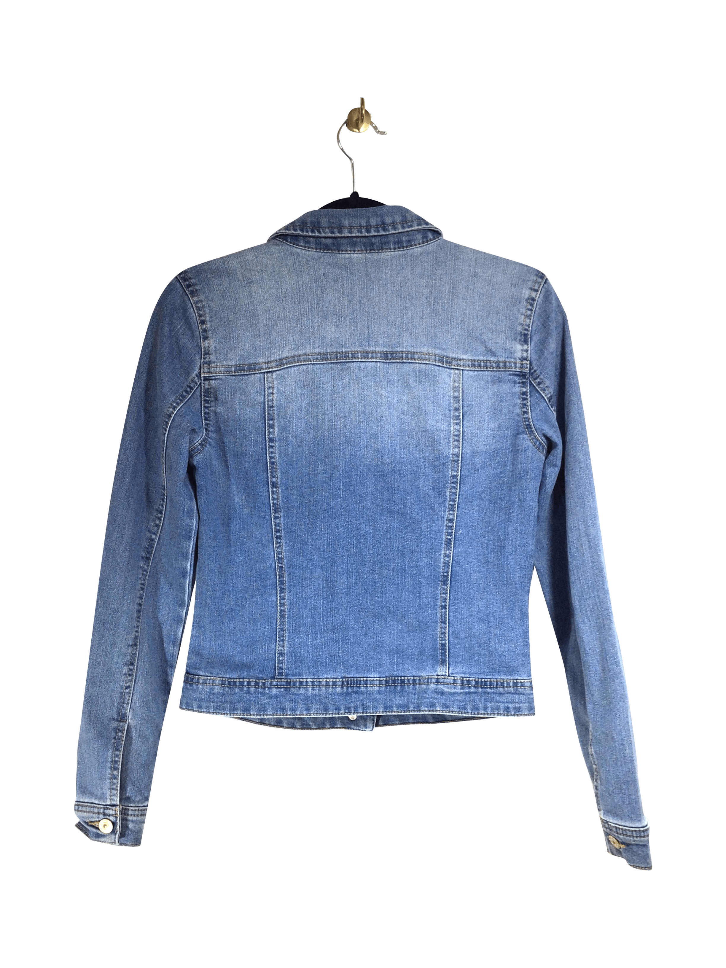 ONLY Stylish Women's Blue Regular-Fit Denim Jacket - Size 36