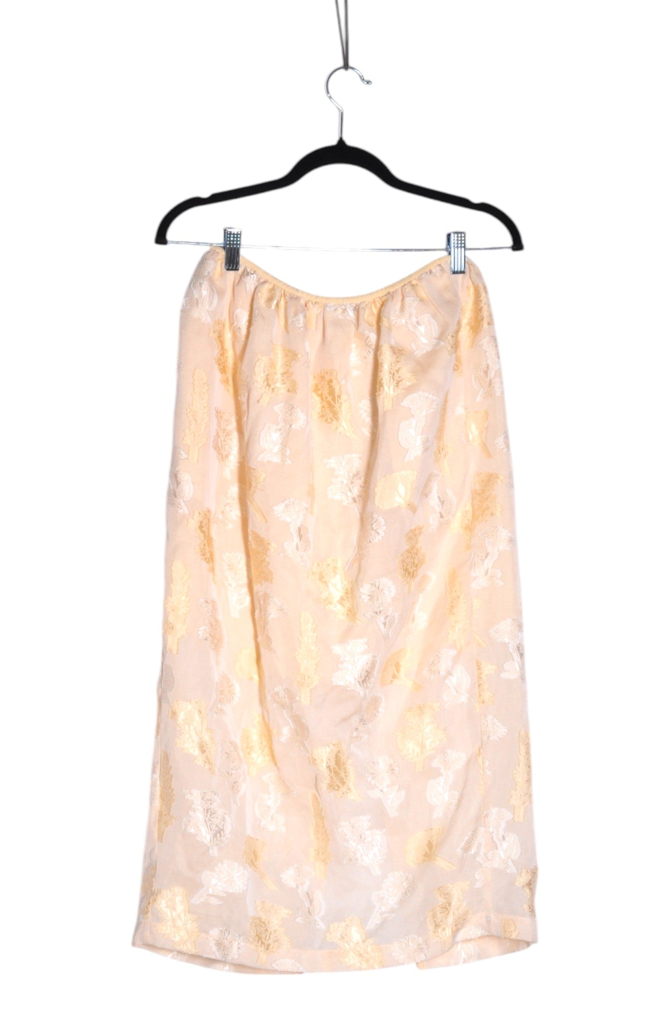 Stylish MIMIHEZI Women's Casual Beige Skirt - Regular Fit, Size S