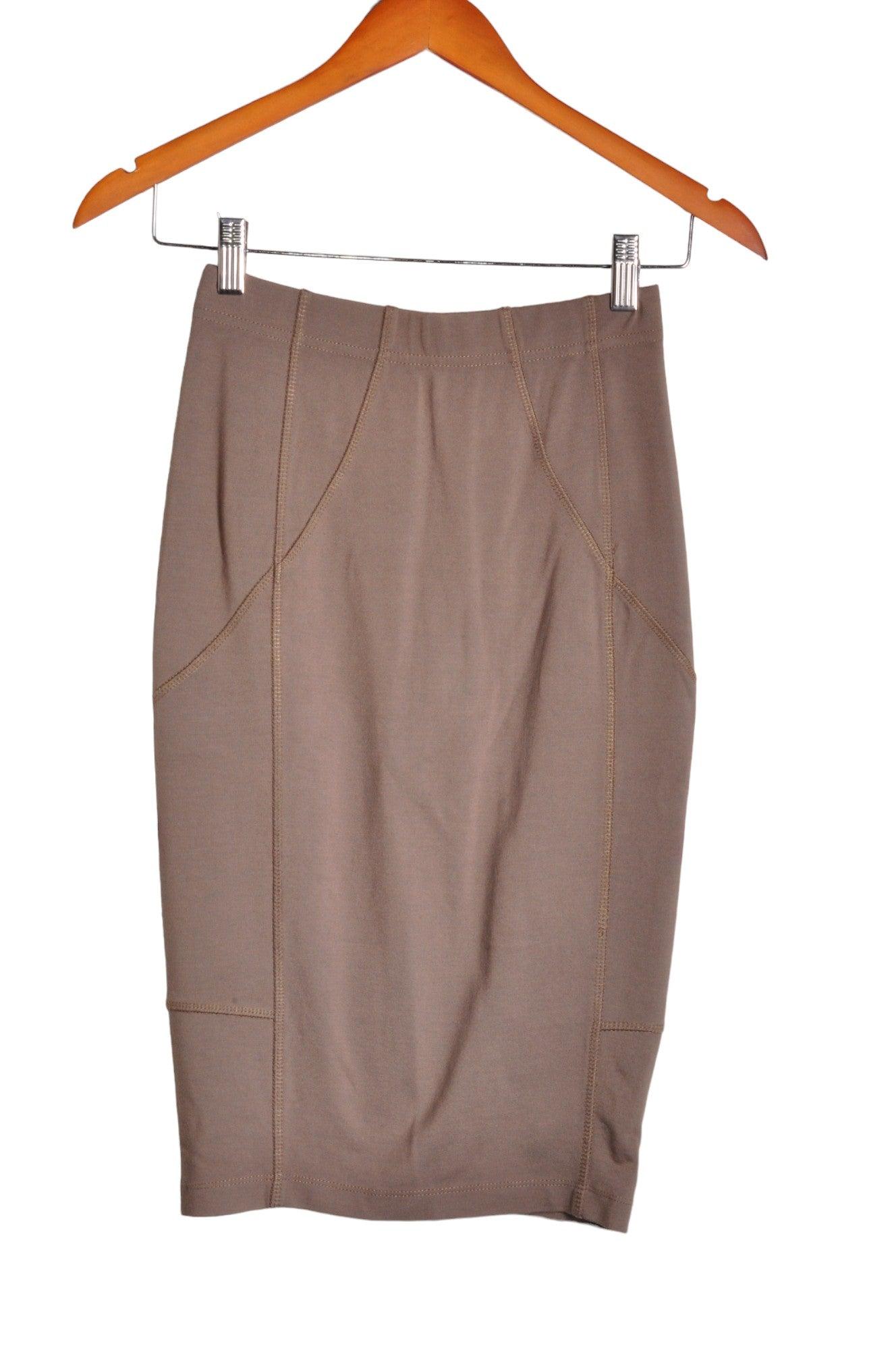 COSTA BLANCA Stylish Beige Women's Regular Fit Pencil Skirt - Size XS