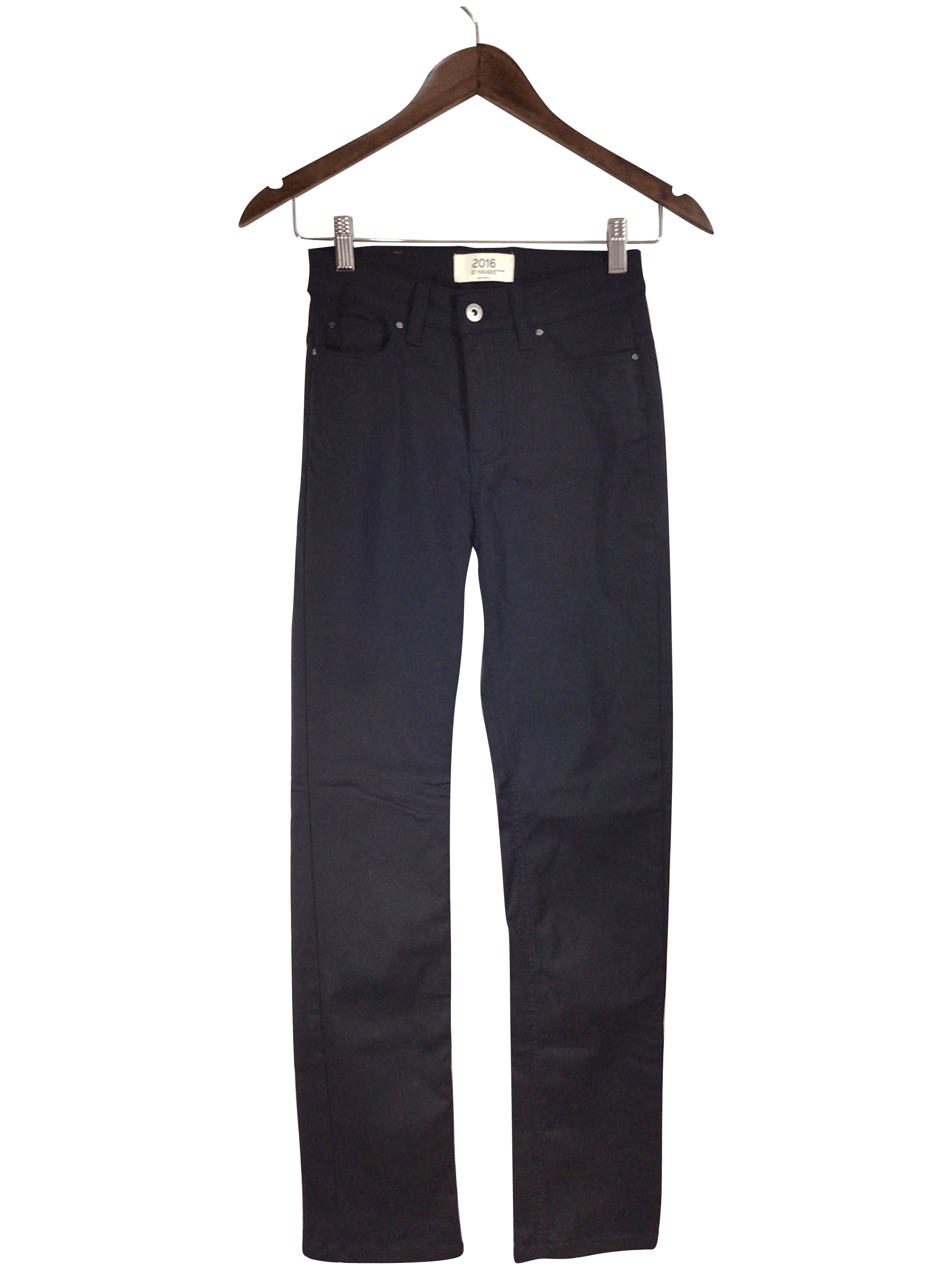 PARASUCO Stylish Women's Black Regular Fit Straight-Legged Second-Hand Jeans - Size 4
