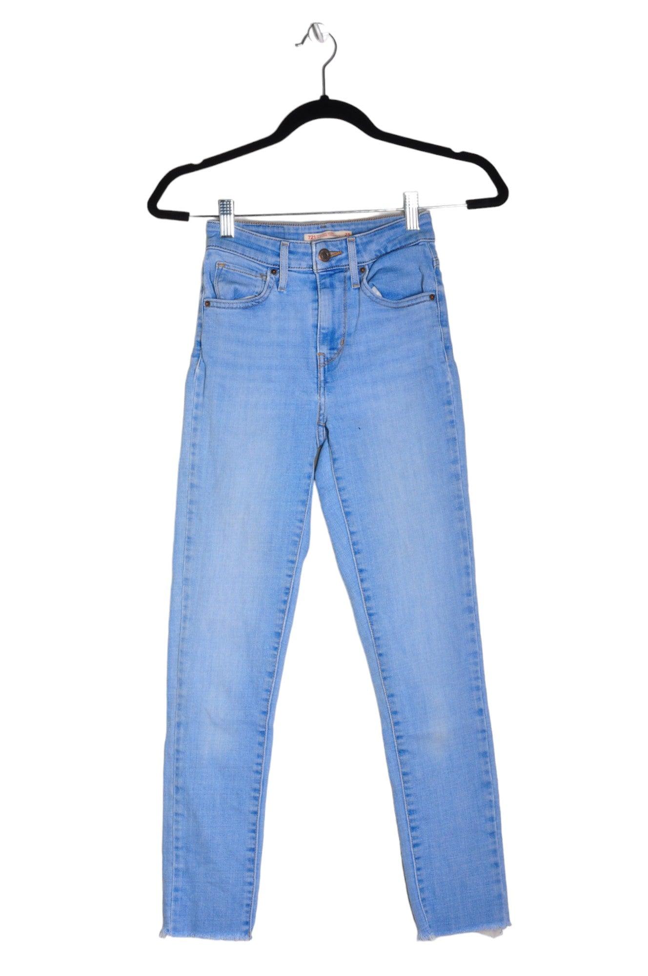 LEVI'S Second Hand Women's Blue Regular Fit Straight-Legged Jeans - Size 25