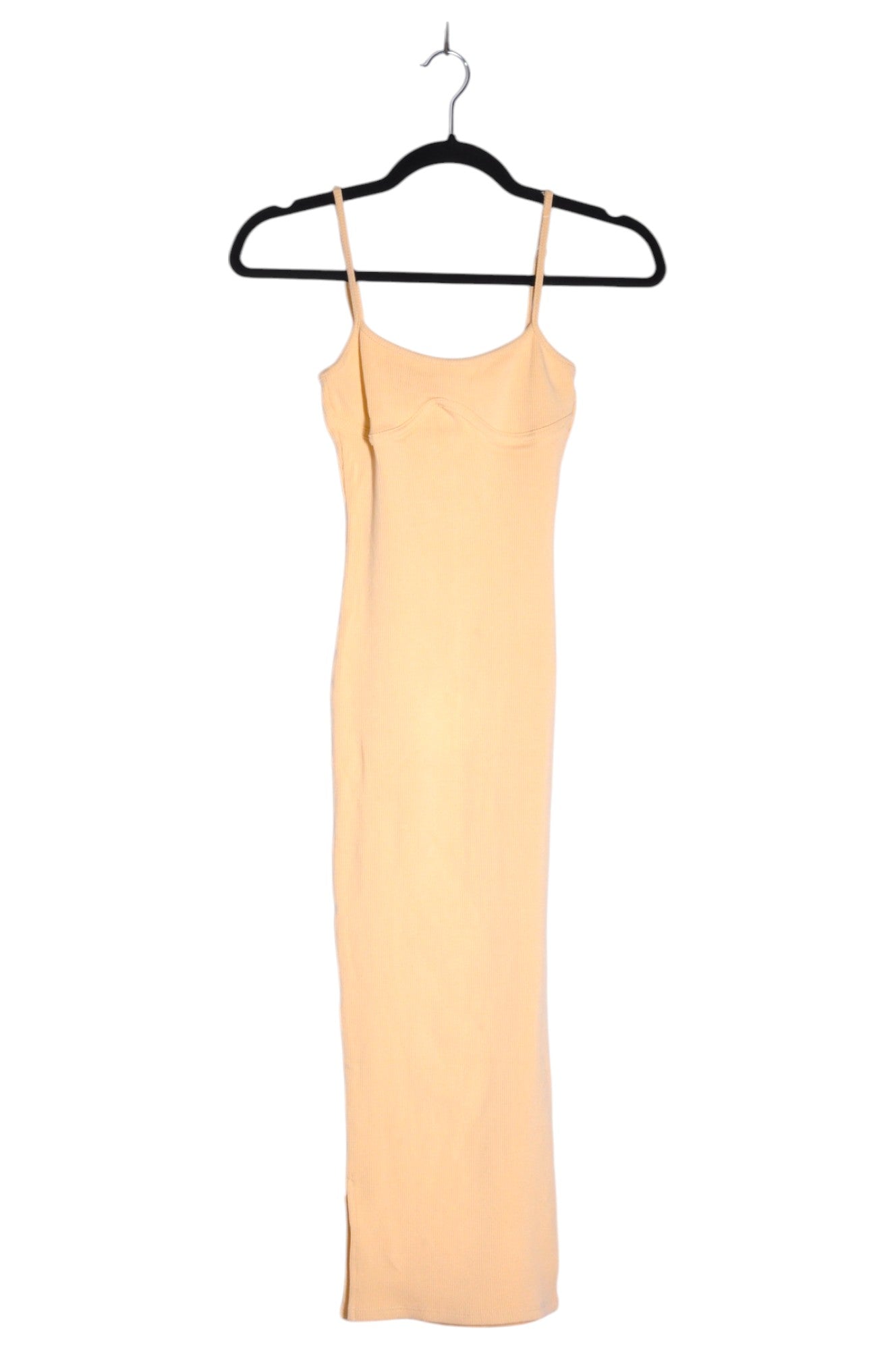 FASHION NOVA Stylish Women's Beige Maxi Dress in Regular Fit - Size S