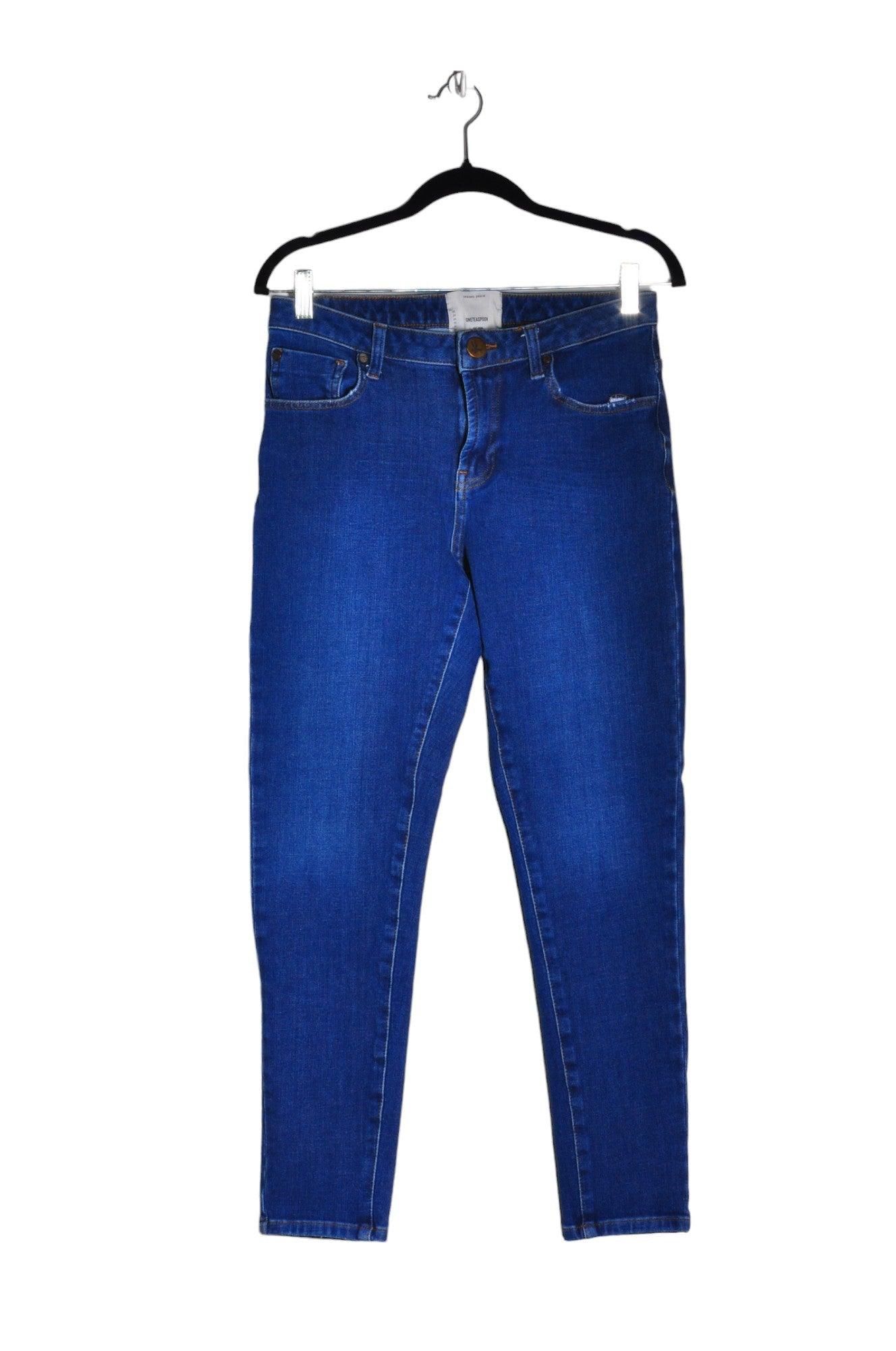 ONE TEASPOON Stylish Women's Blue Regular-Fit Straight-Legged Jeans - Size 29