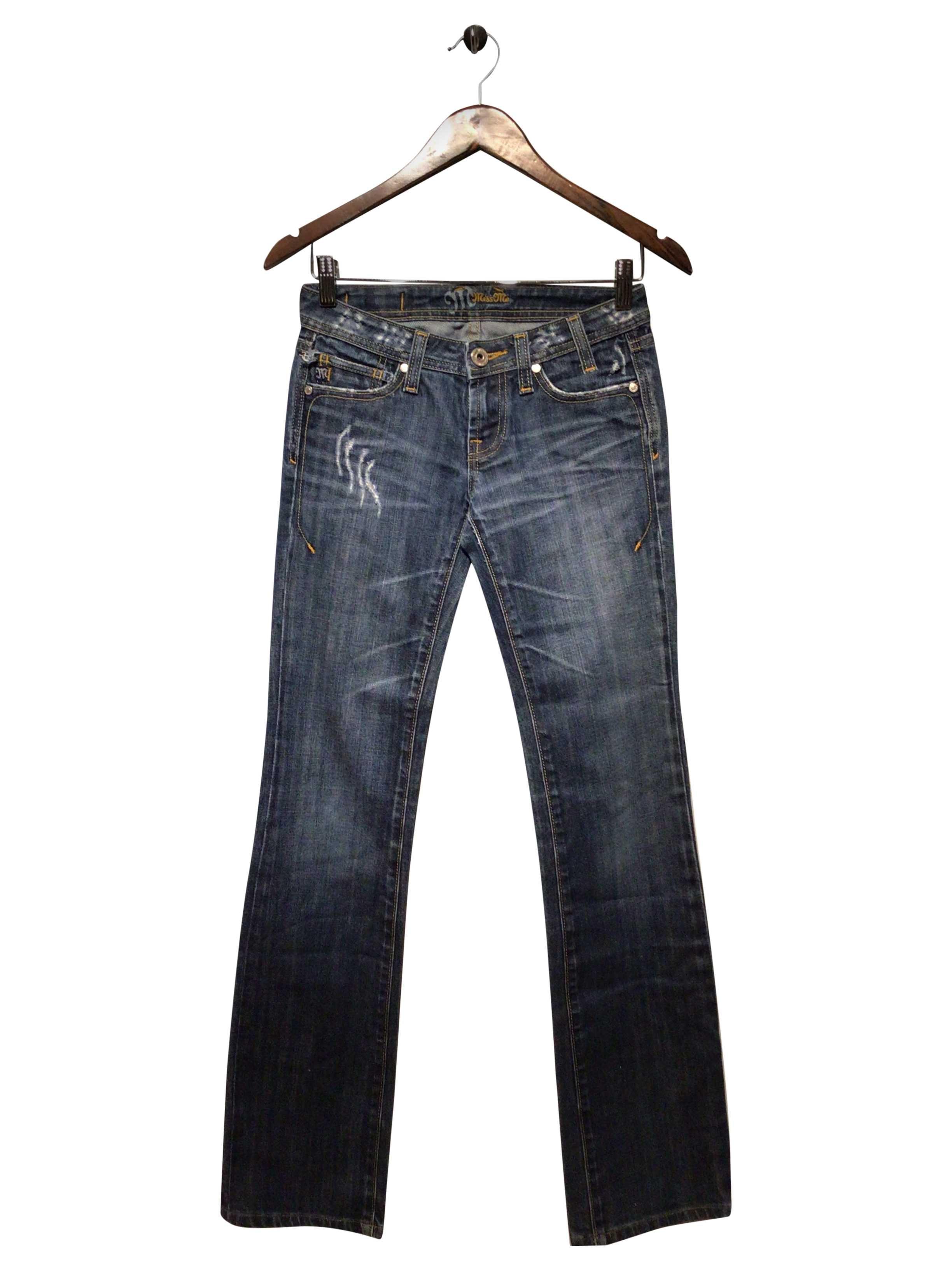 MISS ME Stylish Regular Fit Blue Straight - Legged Second - Hand Jean Size 26