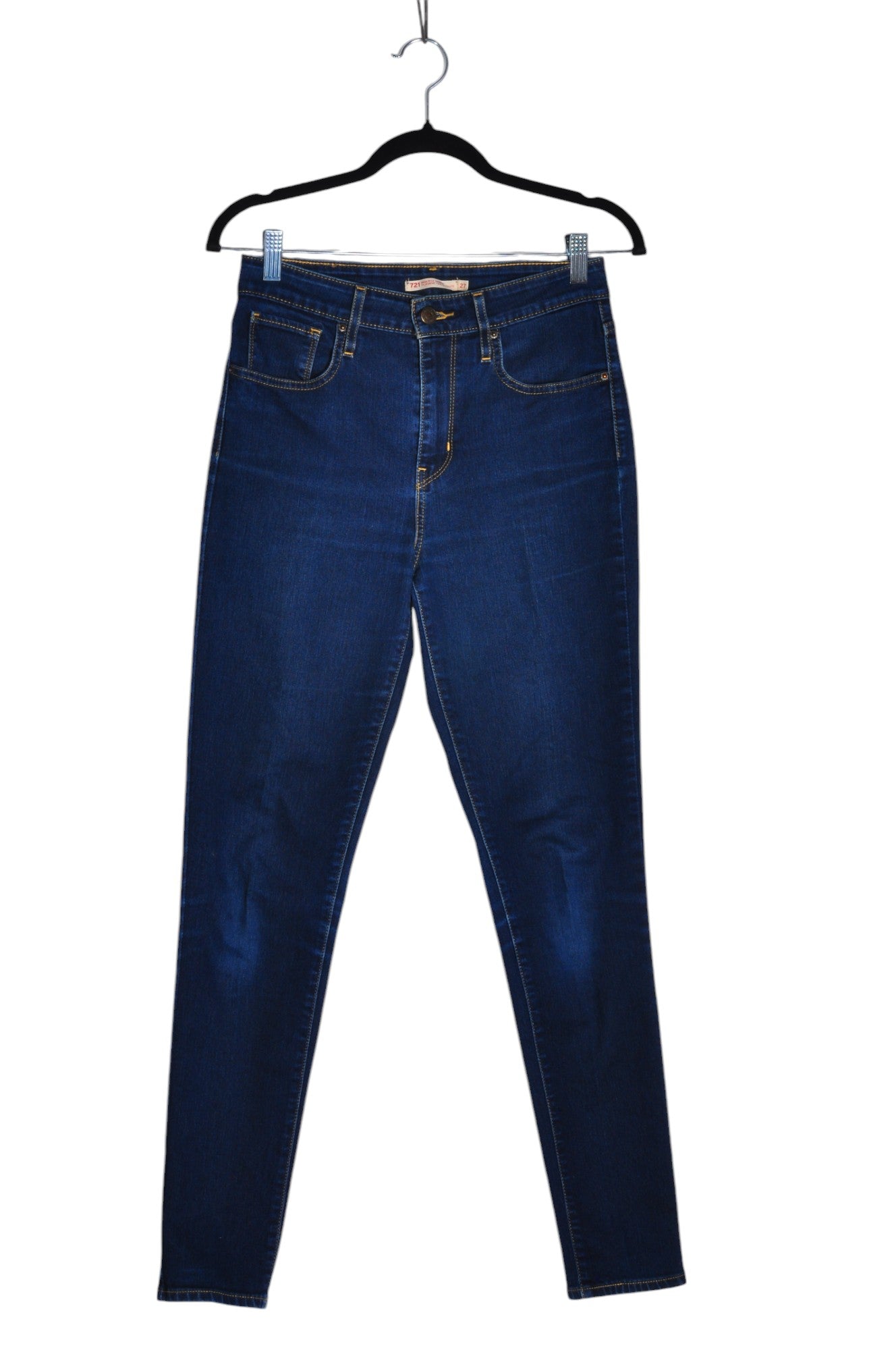 LEVI'S Second-Hand Blue Regular-Fit Women's Straight-Legged Jeans Size 27