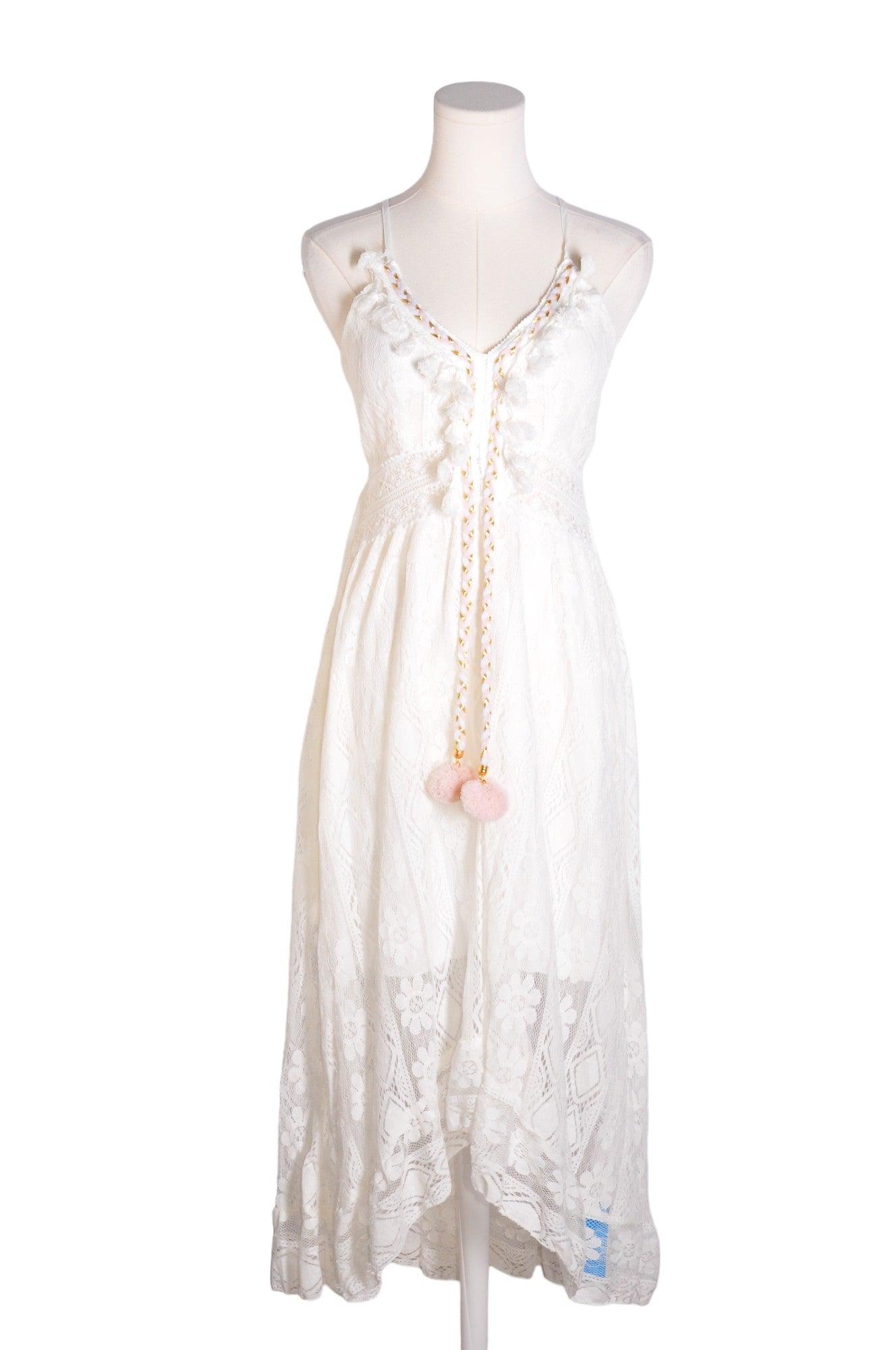 CUPSHE Women's Stunning White Regular Fit High Low Dress - Size XS