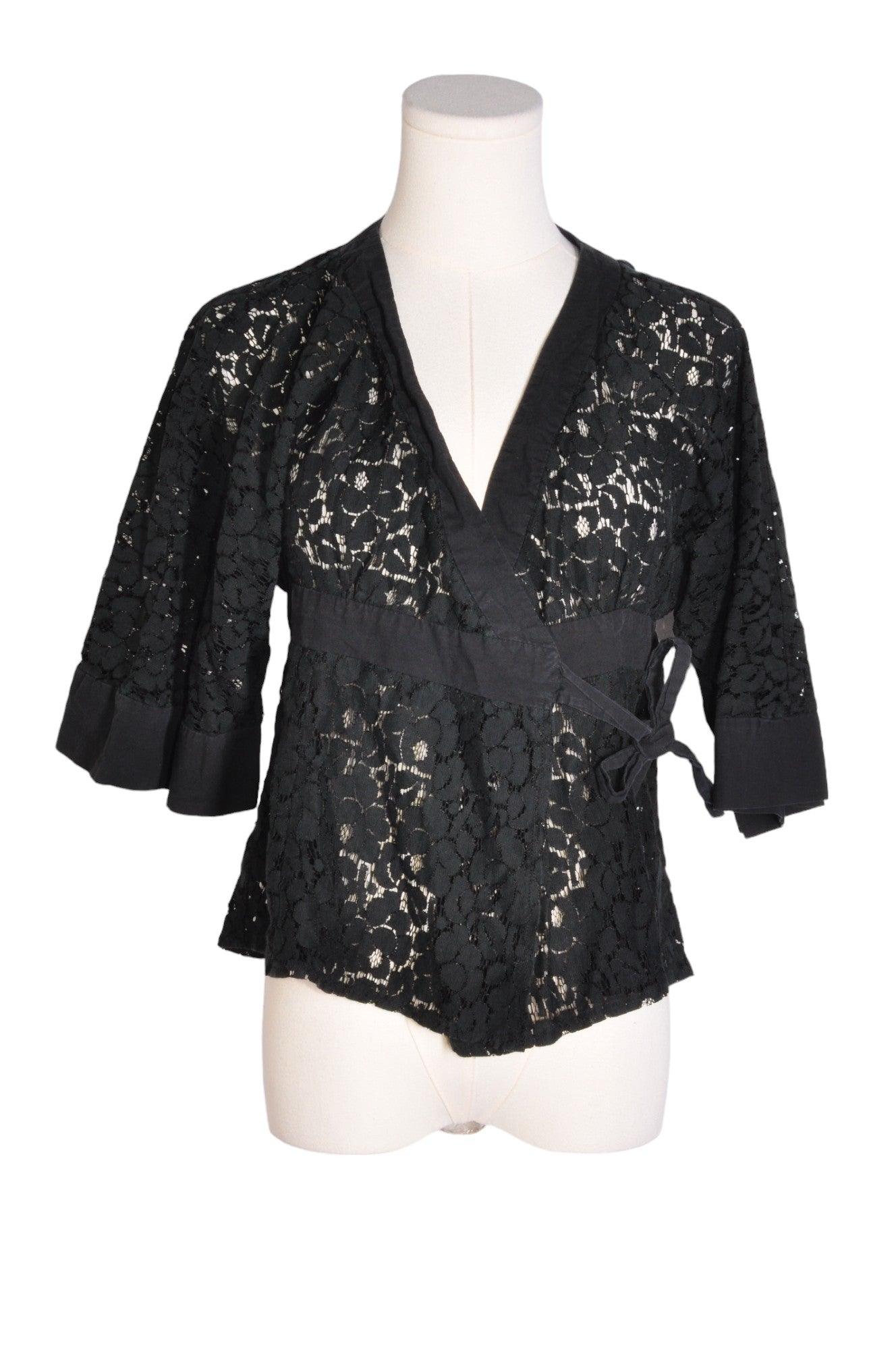 Stylish FOREVER Women's Regular Fit Black Blouse - Size S